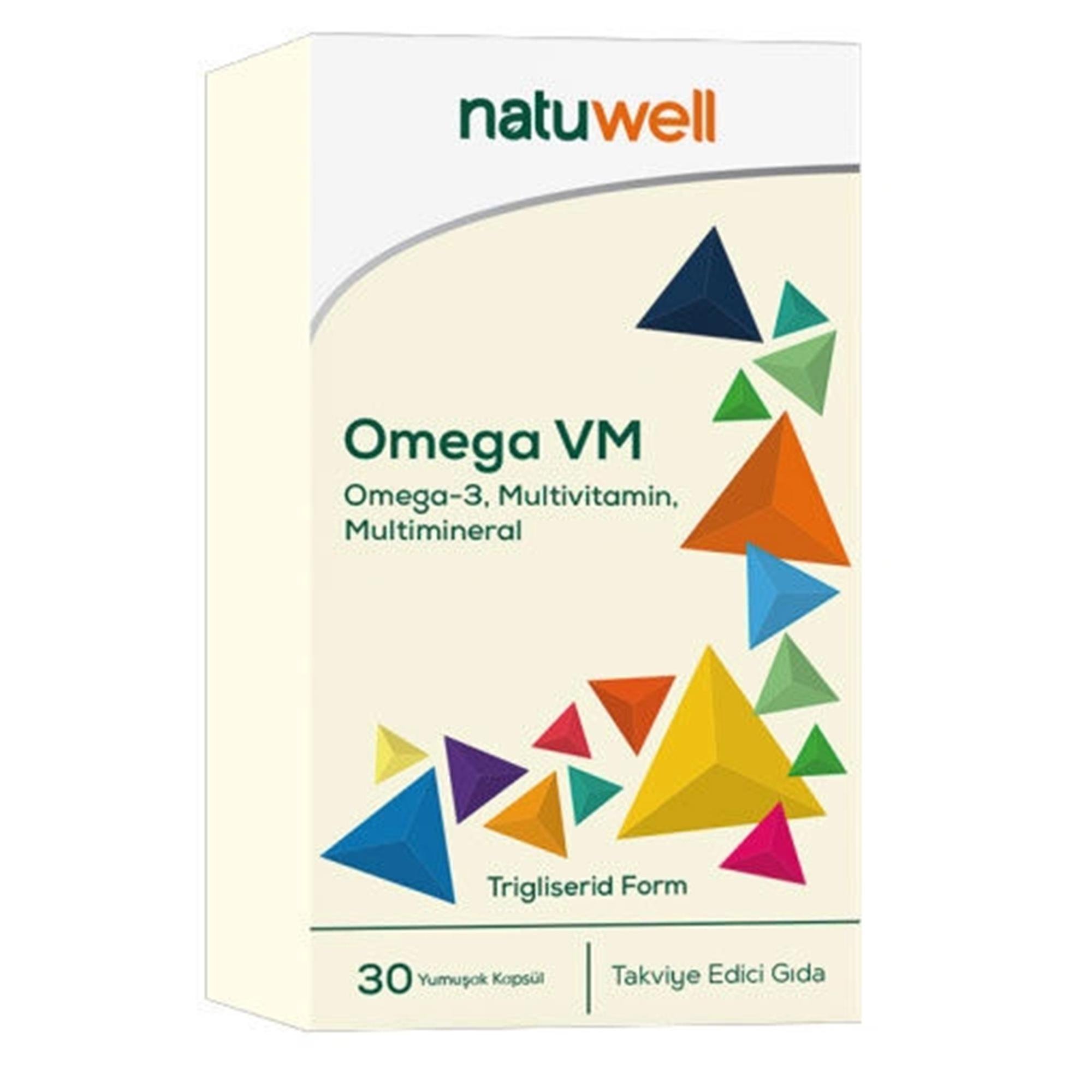 Natuwell Omega VM 30 Yumuşak Kapsül