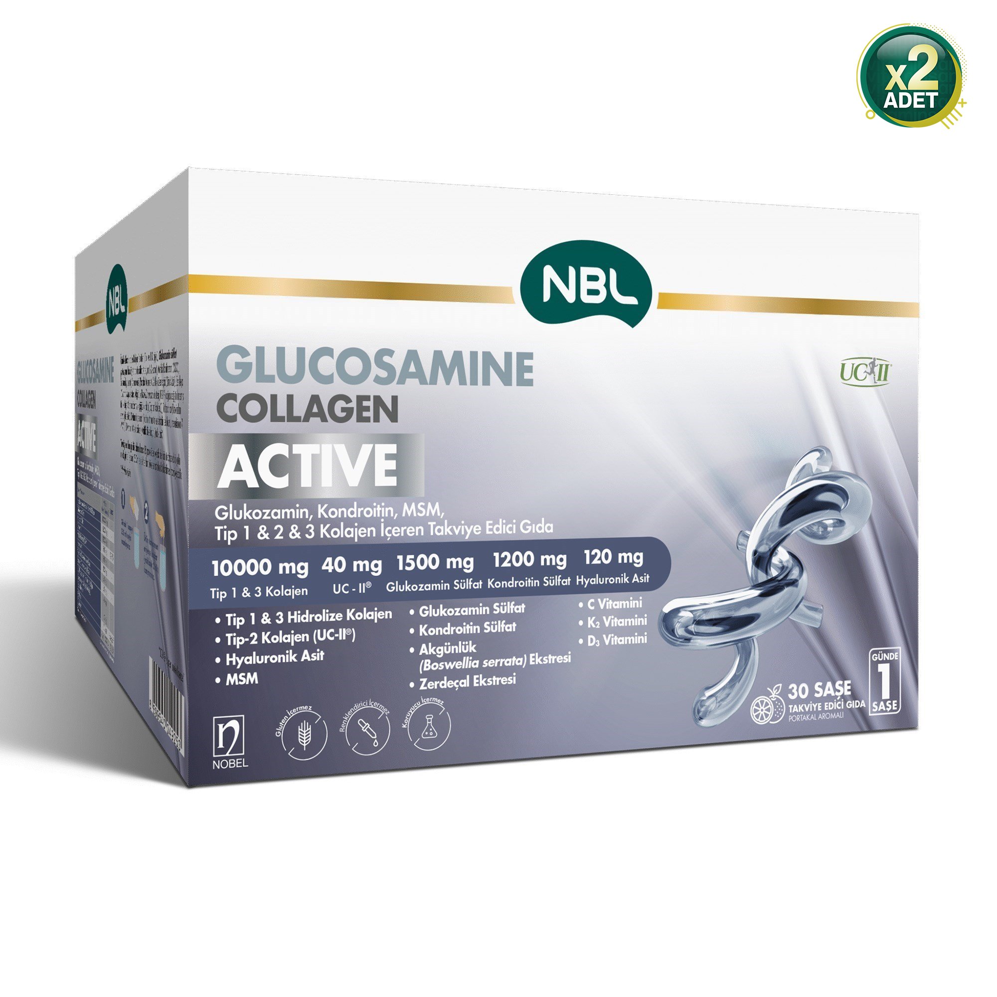 NBL Glucosamine Chondroitin Active 30 Saşe 2 Adet
