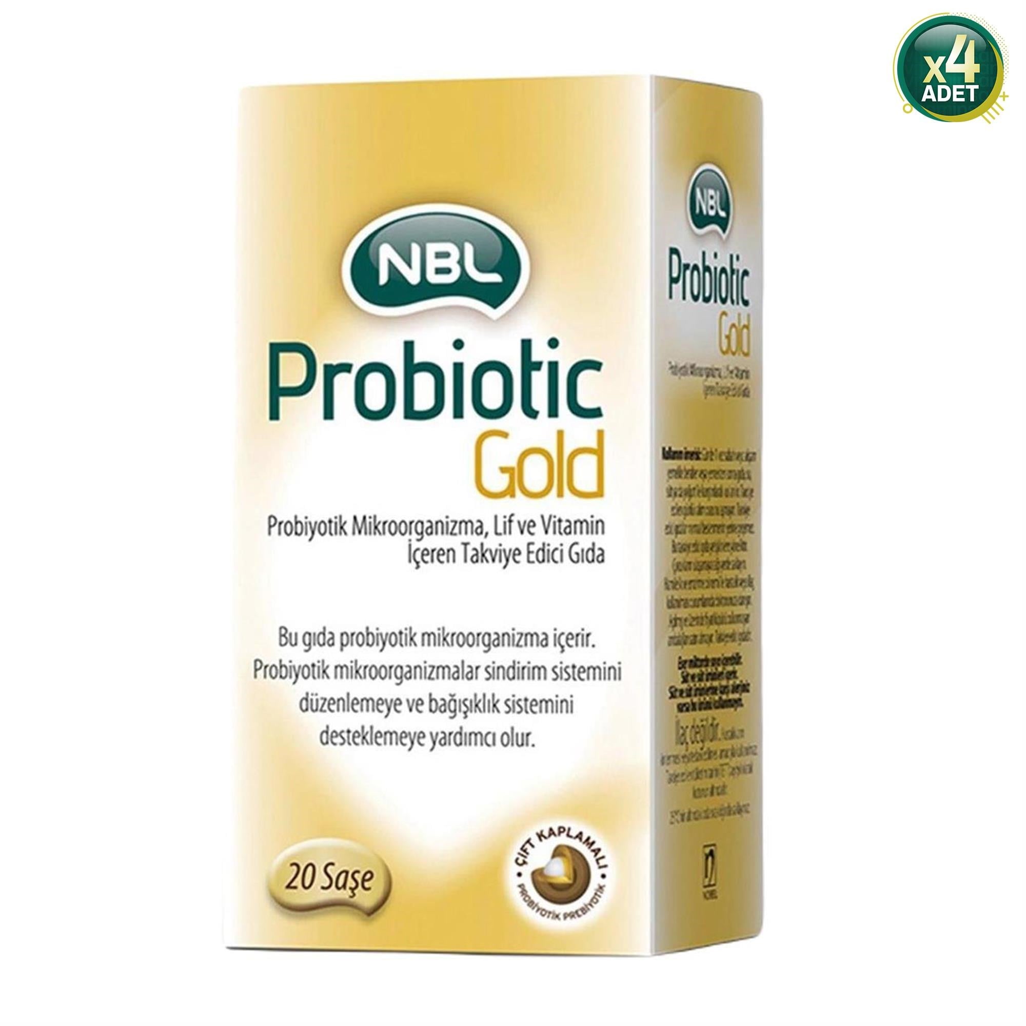 Nbl Probiotic Gold 20 Şase - 4 Adet