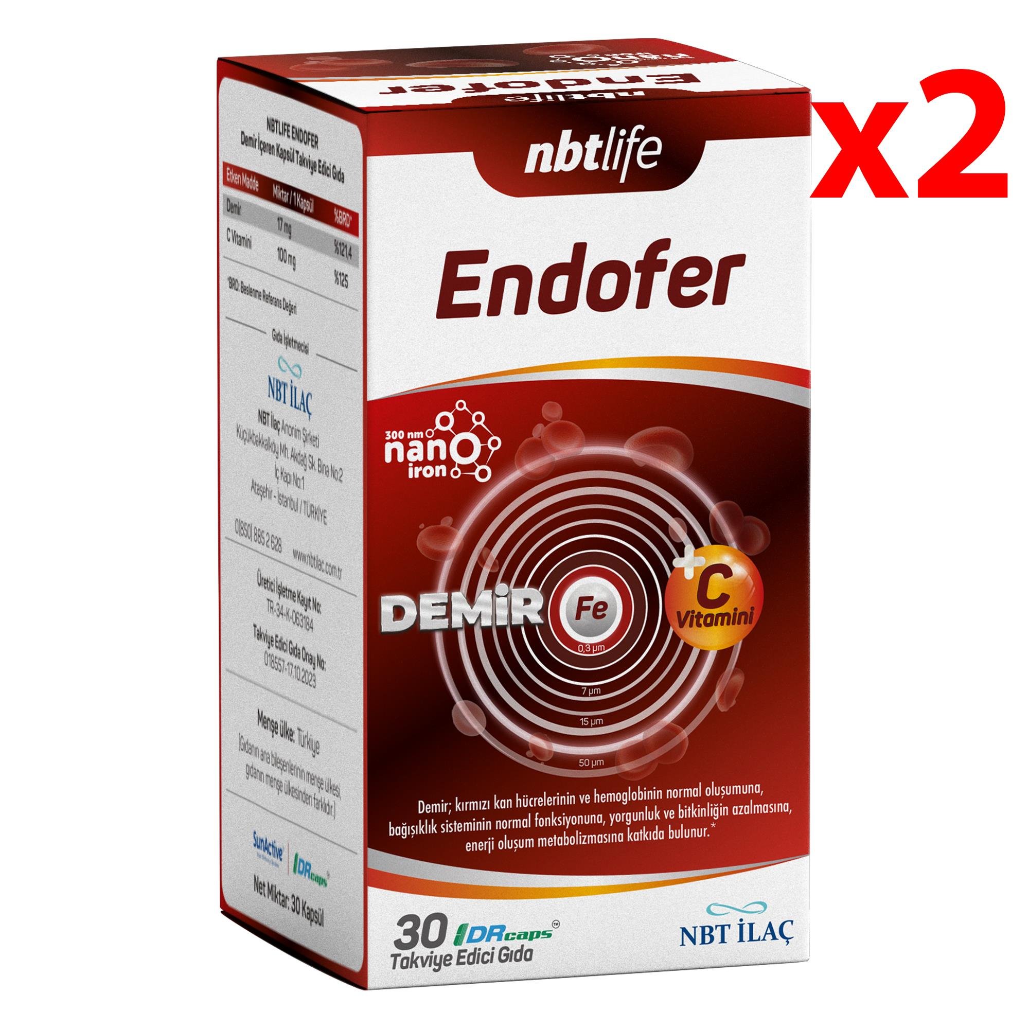 NBT life Endofer 30 tablet 2 Adet