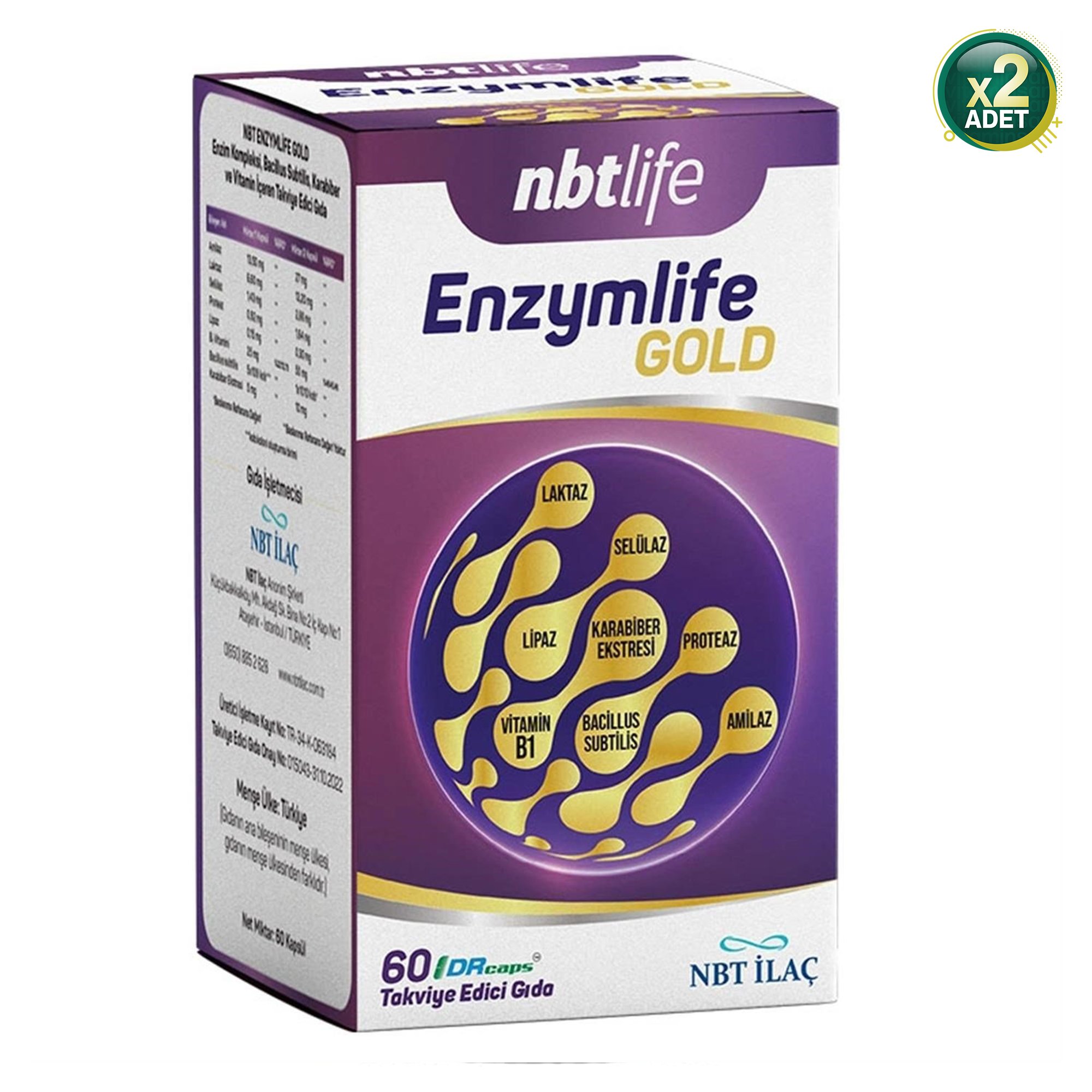 Nbt Life Enzymlife Gold 2 'li Paket
