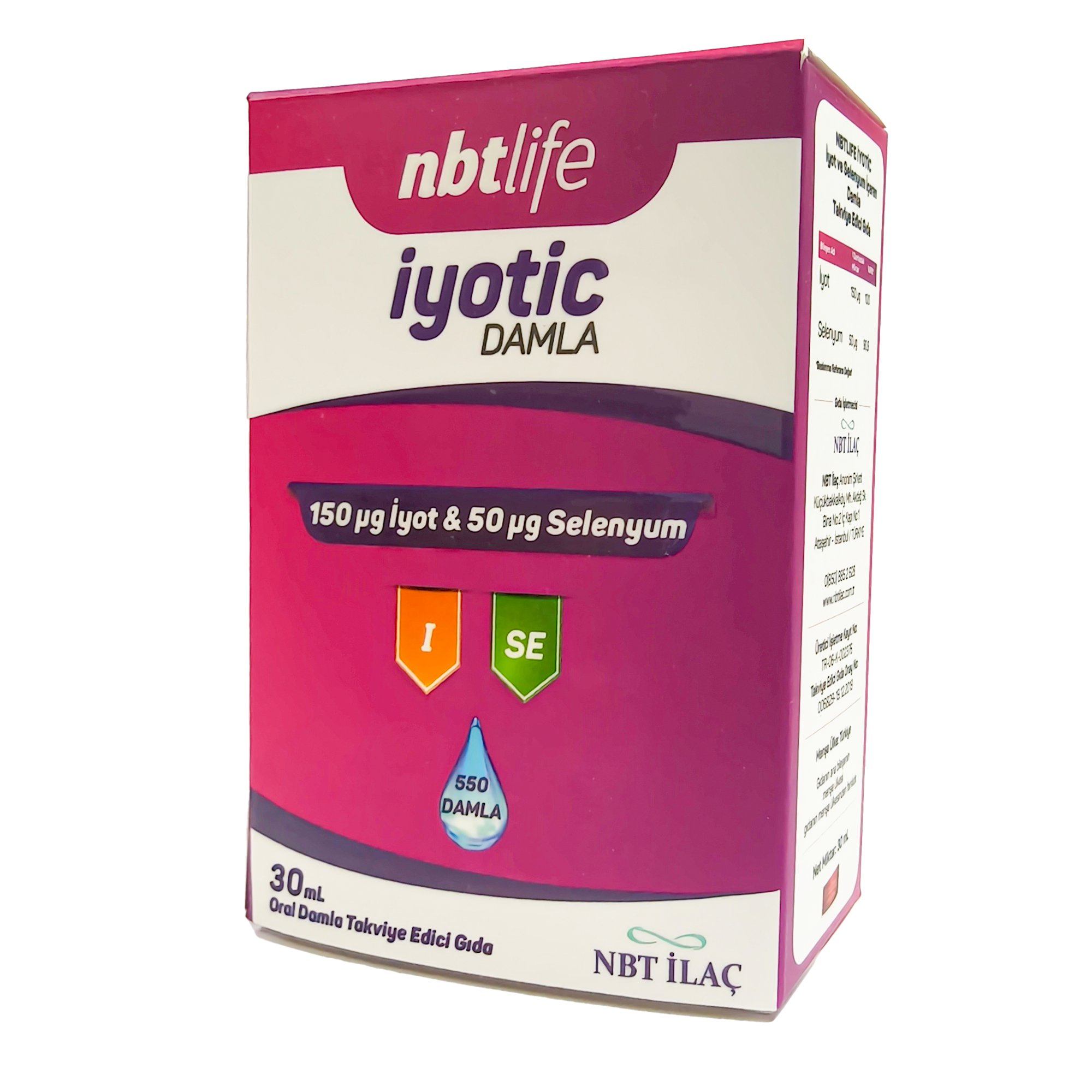 Nbt Life İyotic Damla Takviye Edici Gıda 30 ml