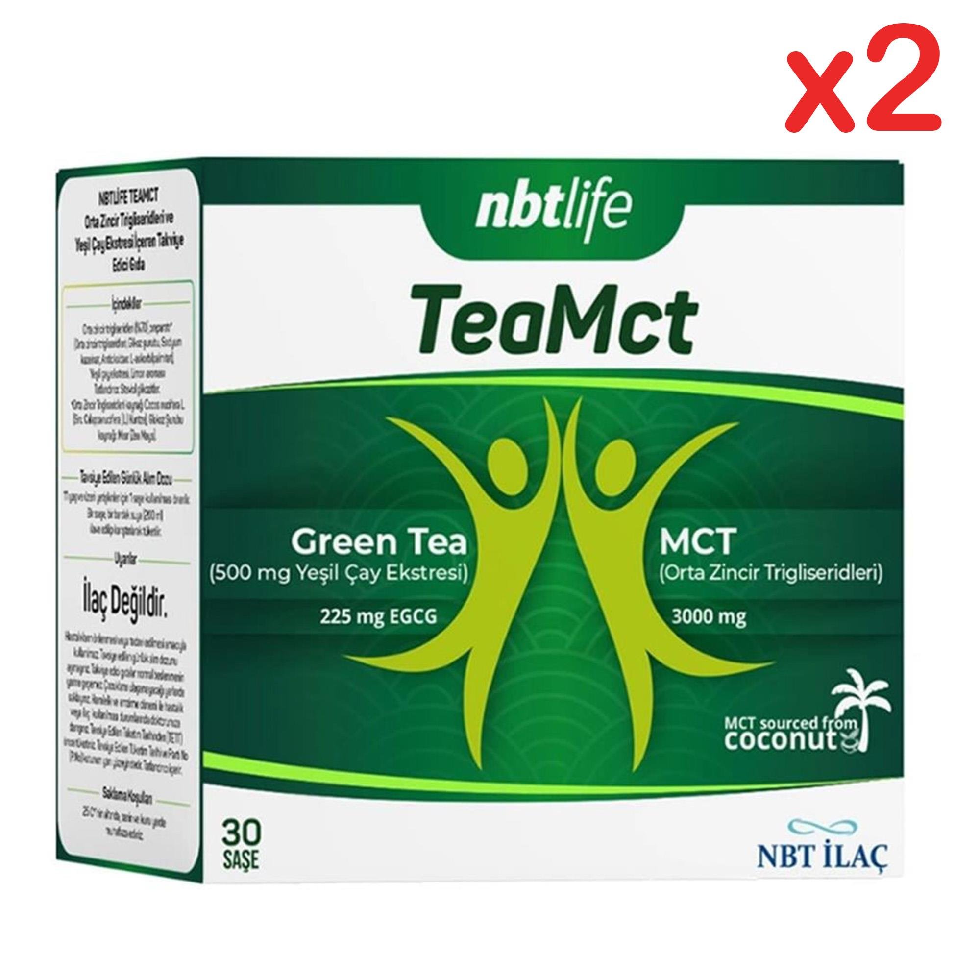Nbt Life TeaMct Takviye Edici Gıda 30 Saşe 2 Adet