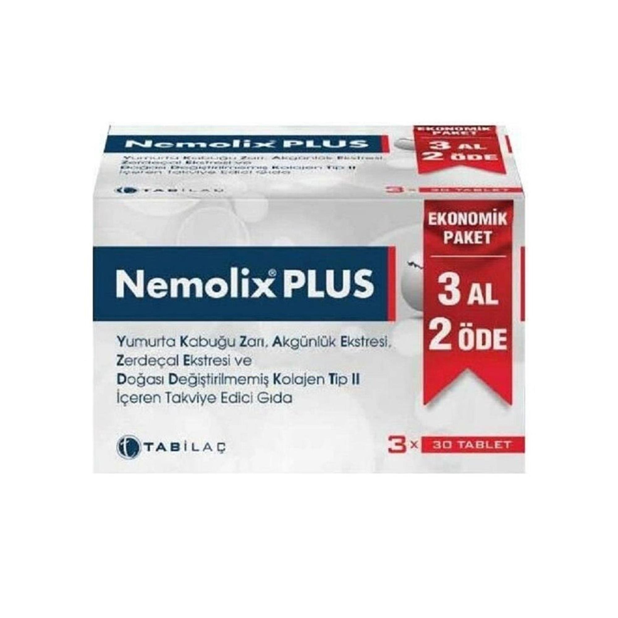 Nemolix Plus 3 Al 2 Öde 30 Tablet