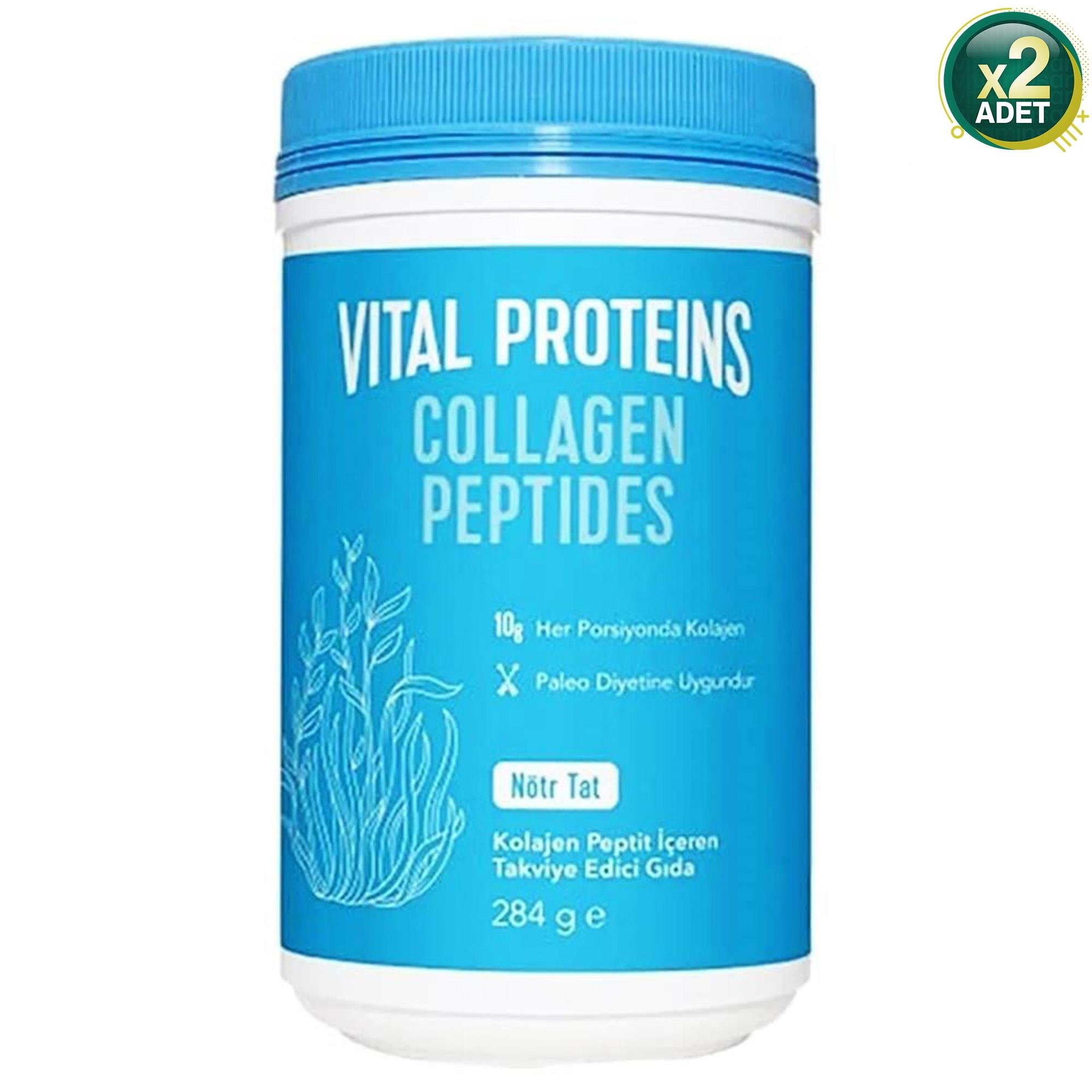 Nestle Vital Proteins Collagen Peptides Nötr Tat Takviye Edici Gıda 284 g 2 Adet