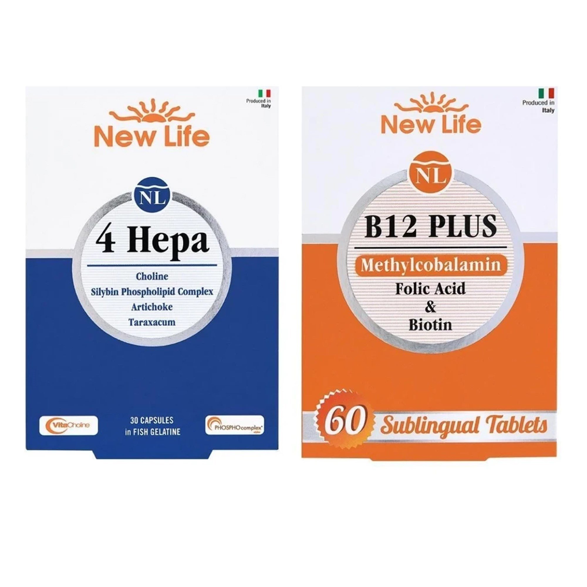 New Life 4 Hepa 30 Softgel Kapsül + New Life B12 Plus Methylcobalamin 60 Tablet