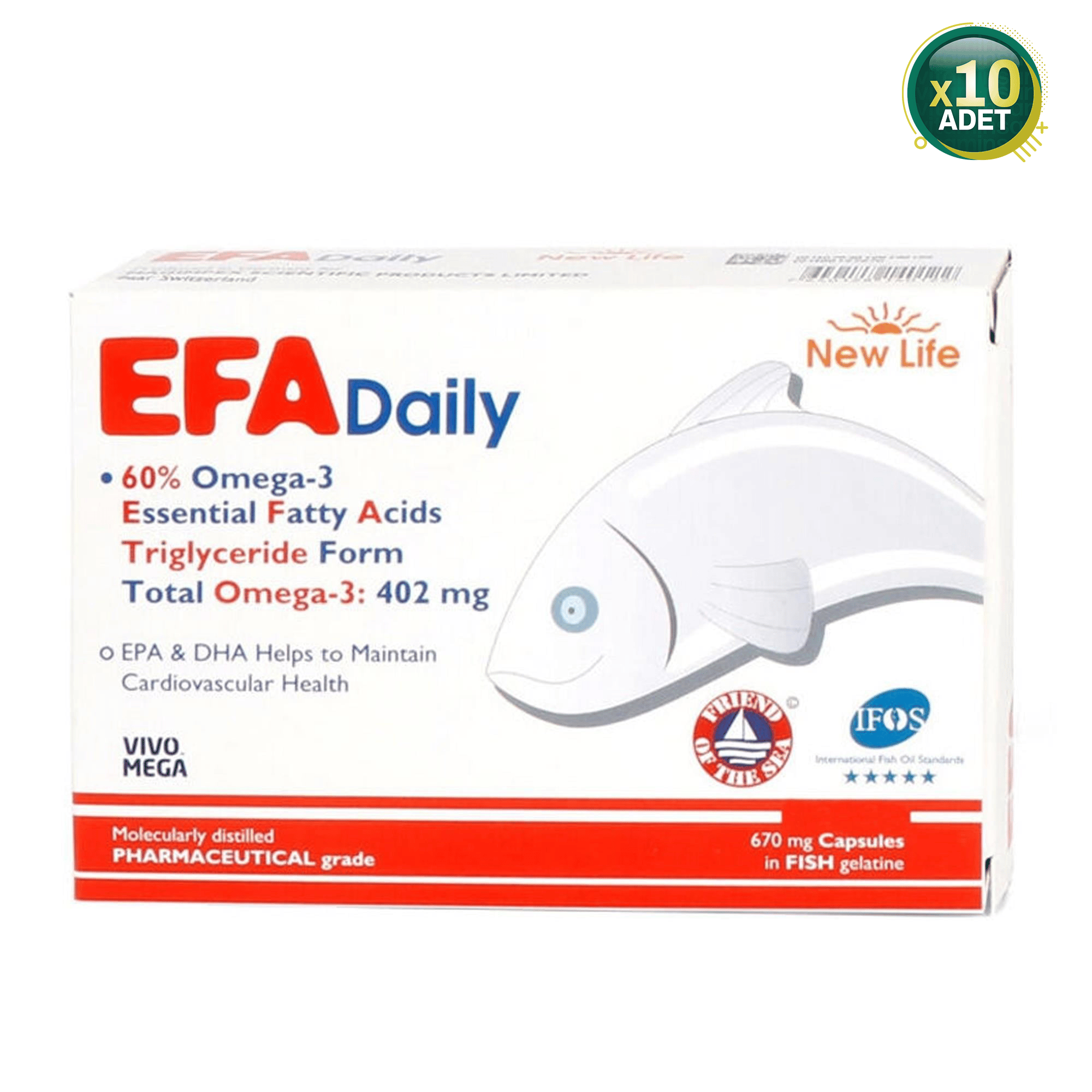 New Life EFA Daily 60 Kapsül 10 Adet