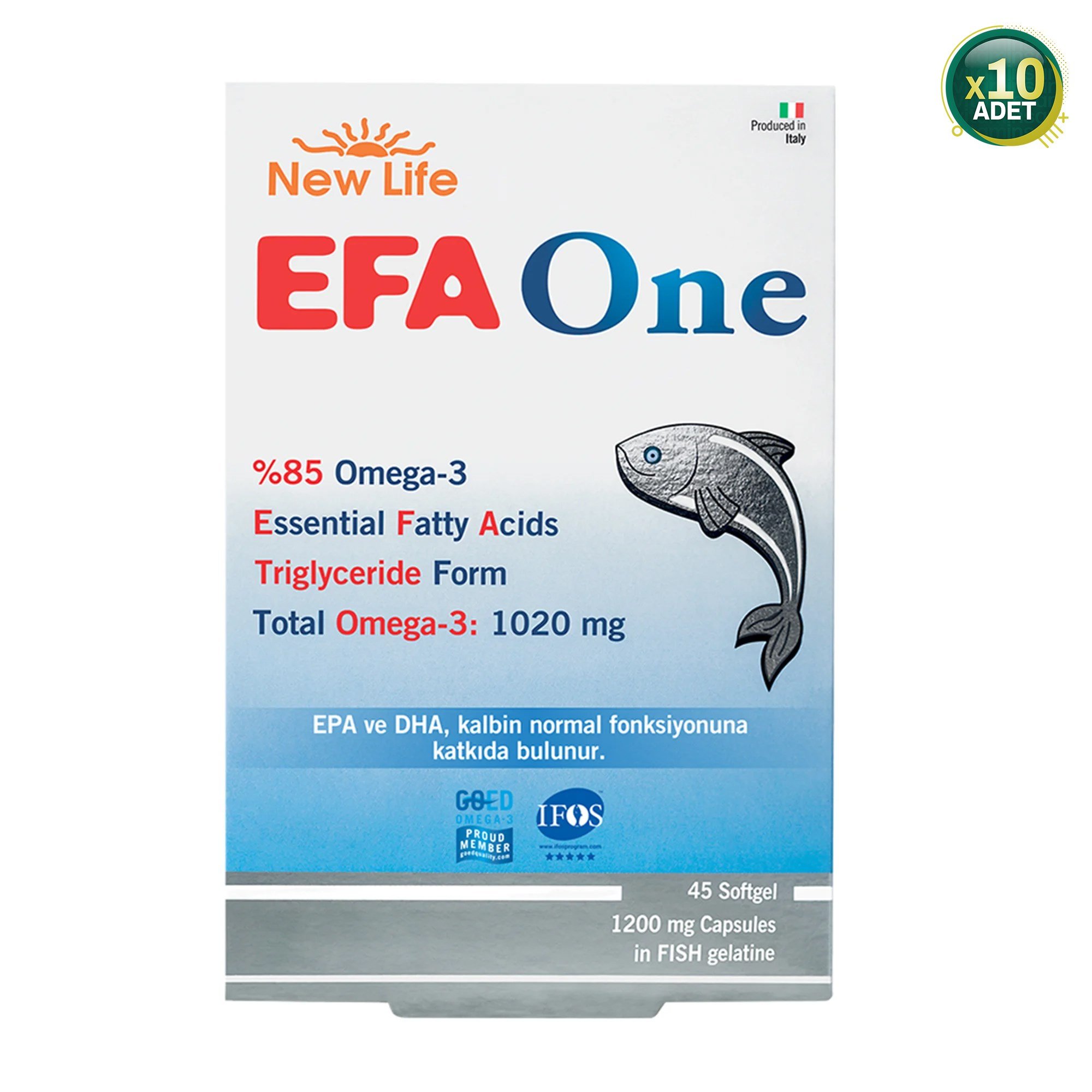 New Life Efa One Balık Yağı 45 Kapsül 10 Adet
