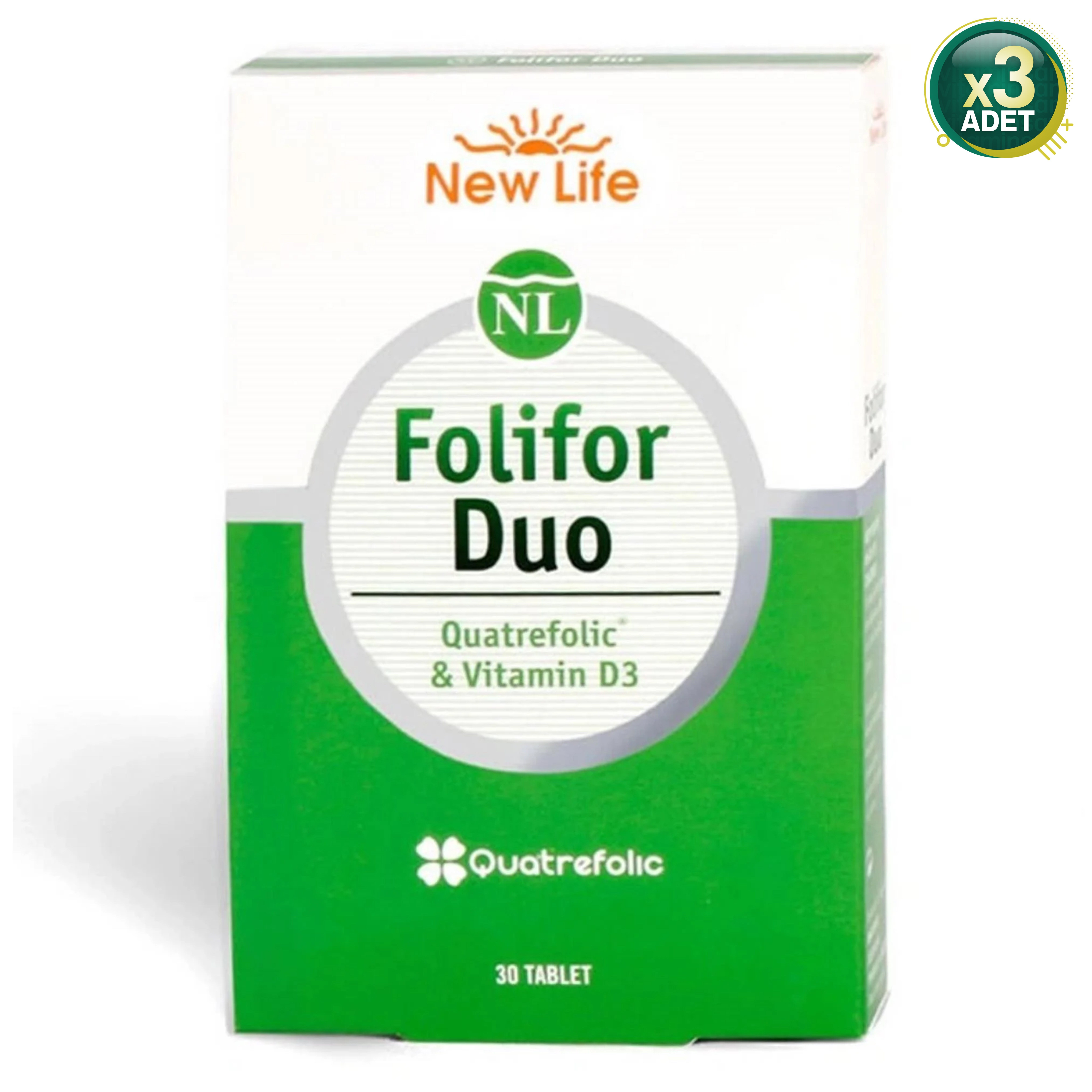 New Life Folifor Duo 30 Tablet 3 Adet