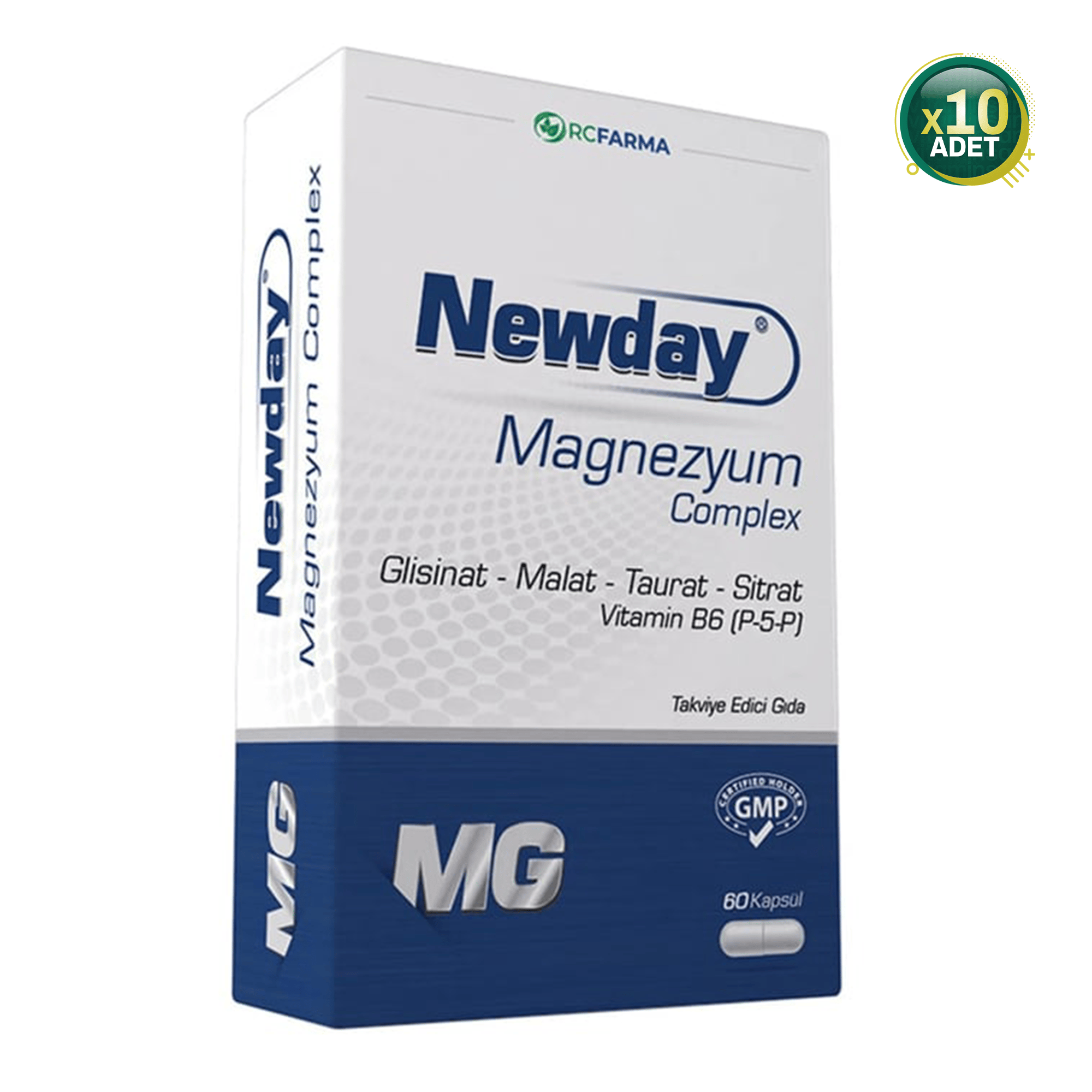 Newday Magnezyum Complex 60 Kapsül 10 Adet