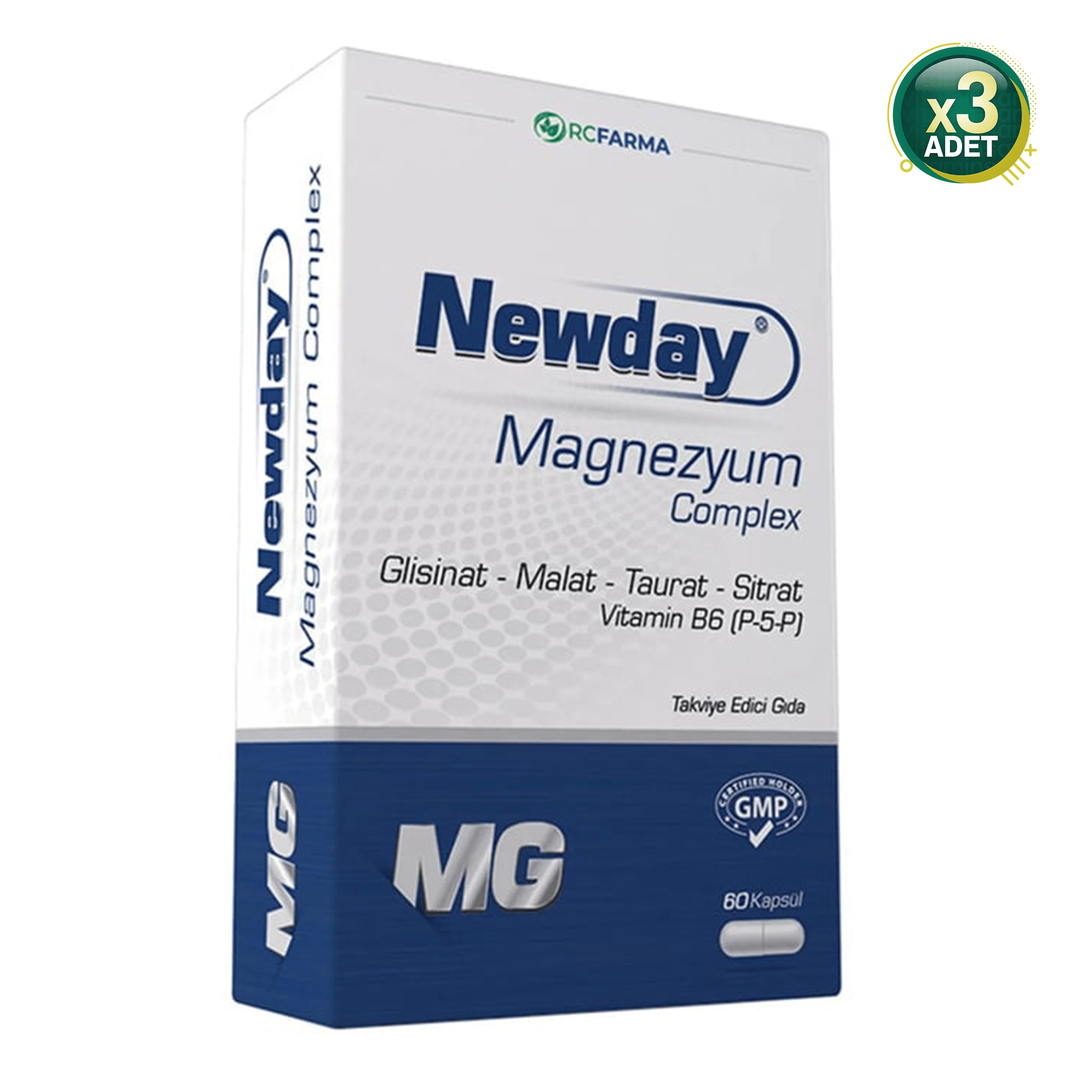 Newday Magnezyum Complex 60 Kapsül 3 Adet