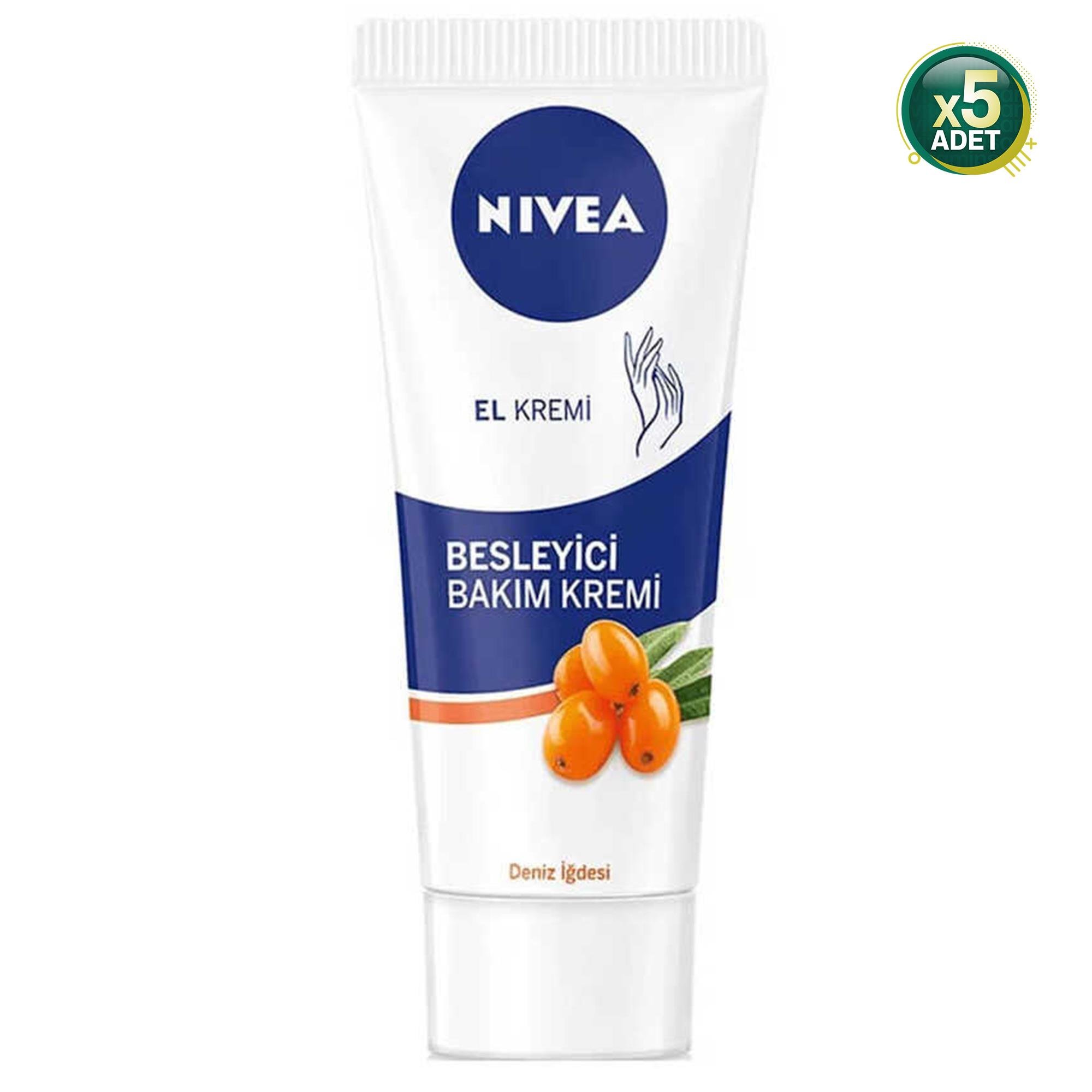 Nivea Bakim Kremi Besleyici 75 Ml 5 Adet