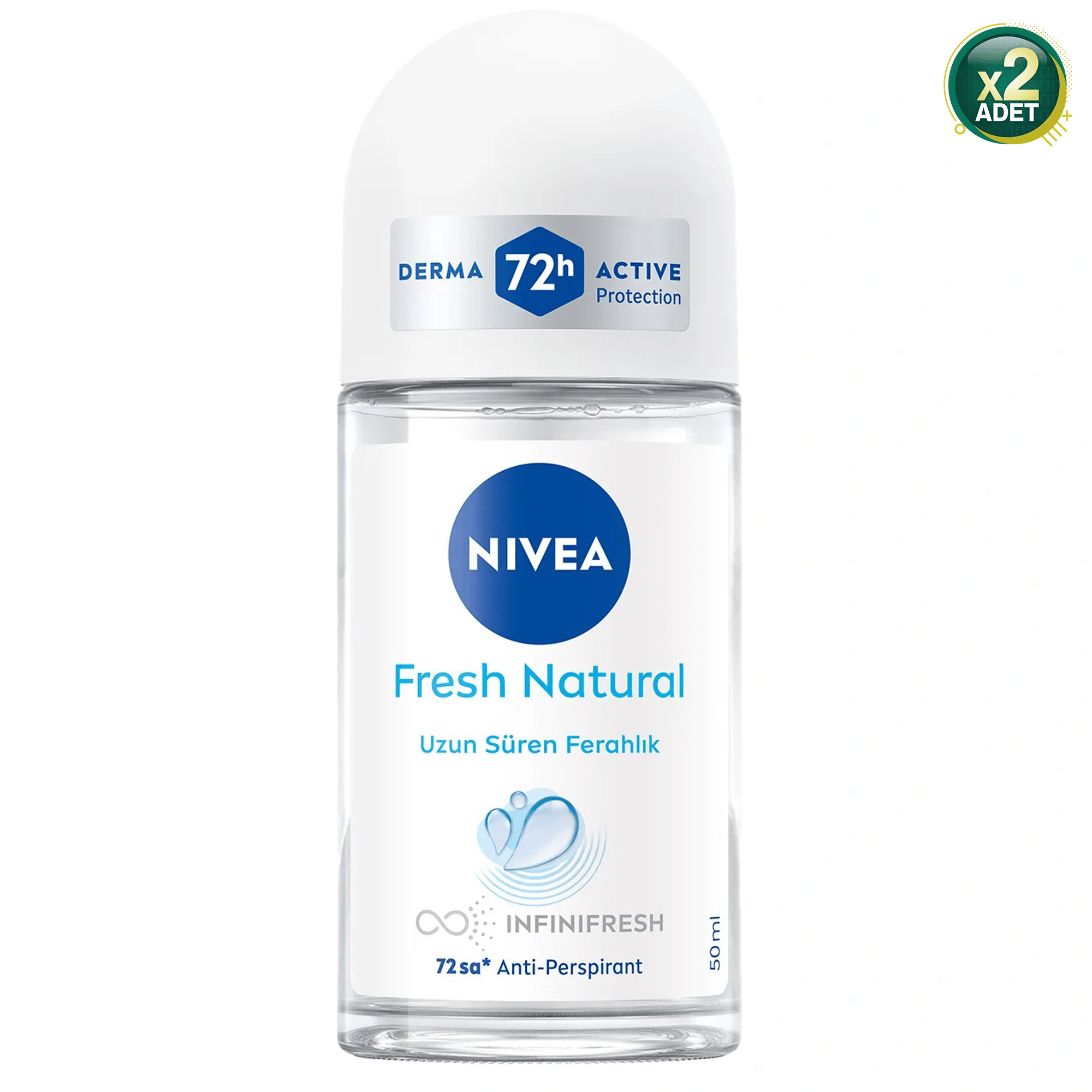 Nivea Fresh Natural Roll-On 50 ml 2 Adet