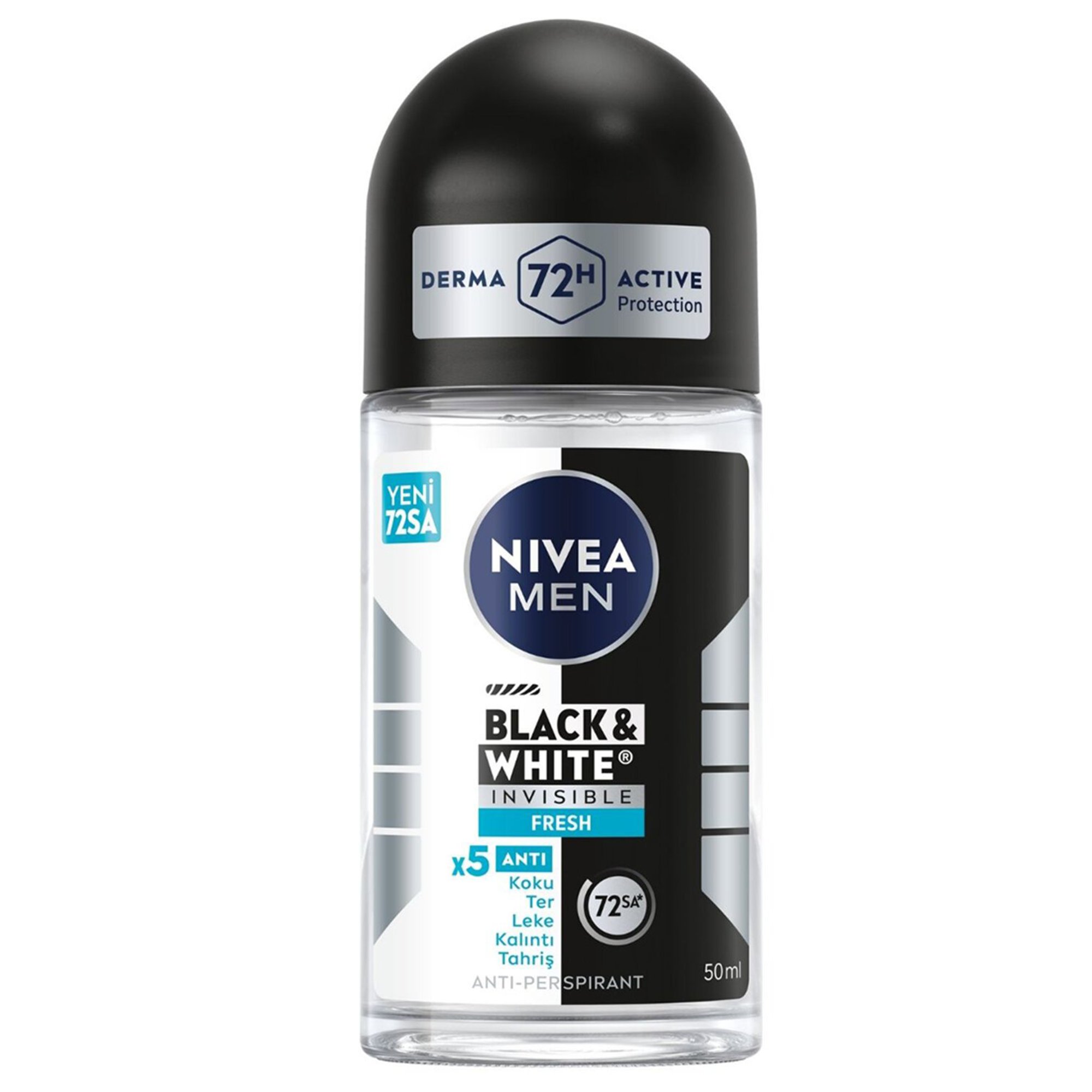 Nivea Men Black & White Invisible Erkek Roll-On 50 ml