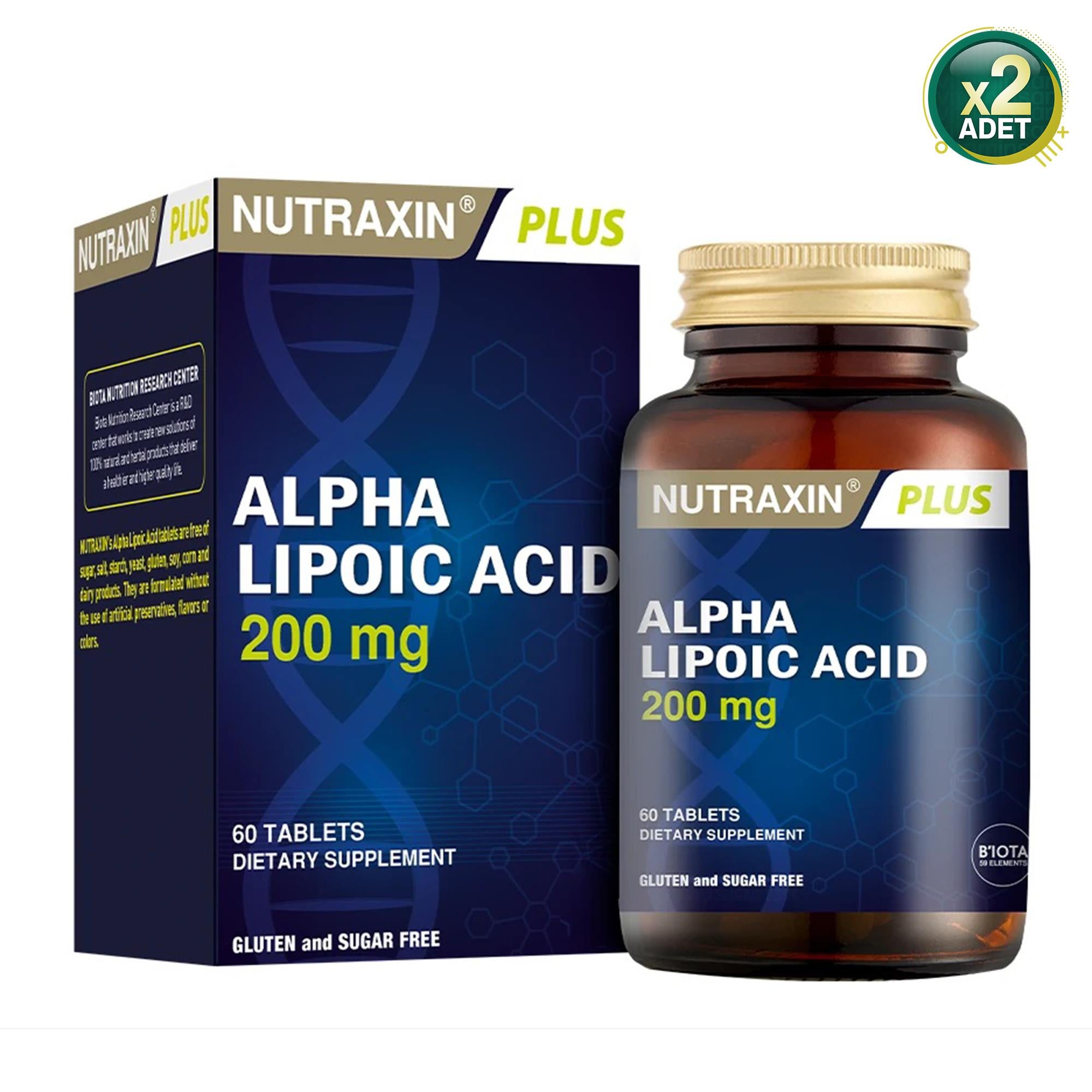 Nutraxin Alpha Lipoic Acid 60 Tablet 2 Adet