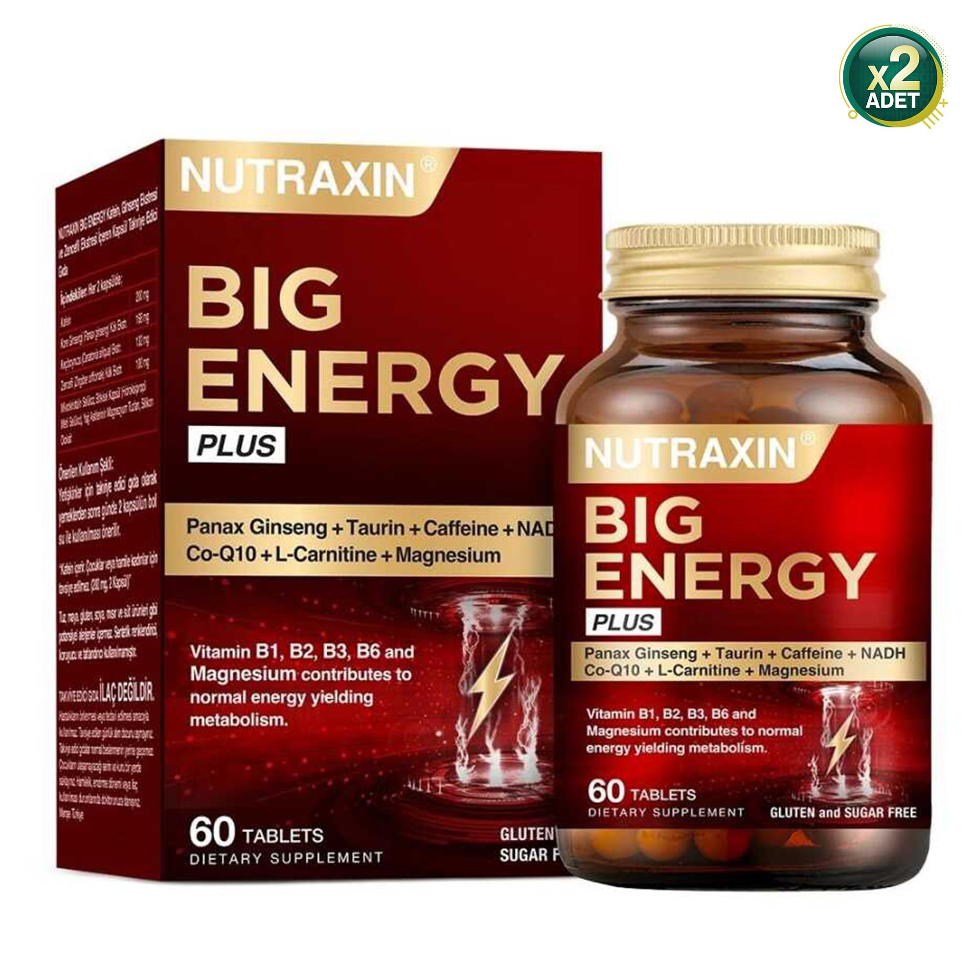 Nutraxin Big Energy Plus 60 Tablet 2 Adet