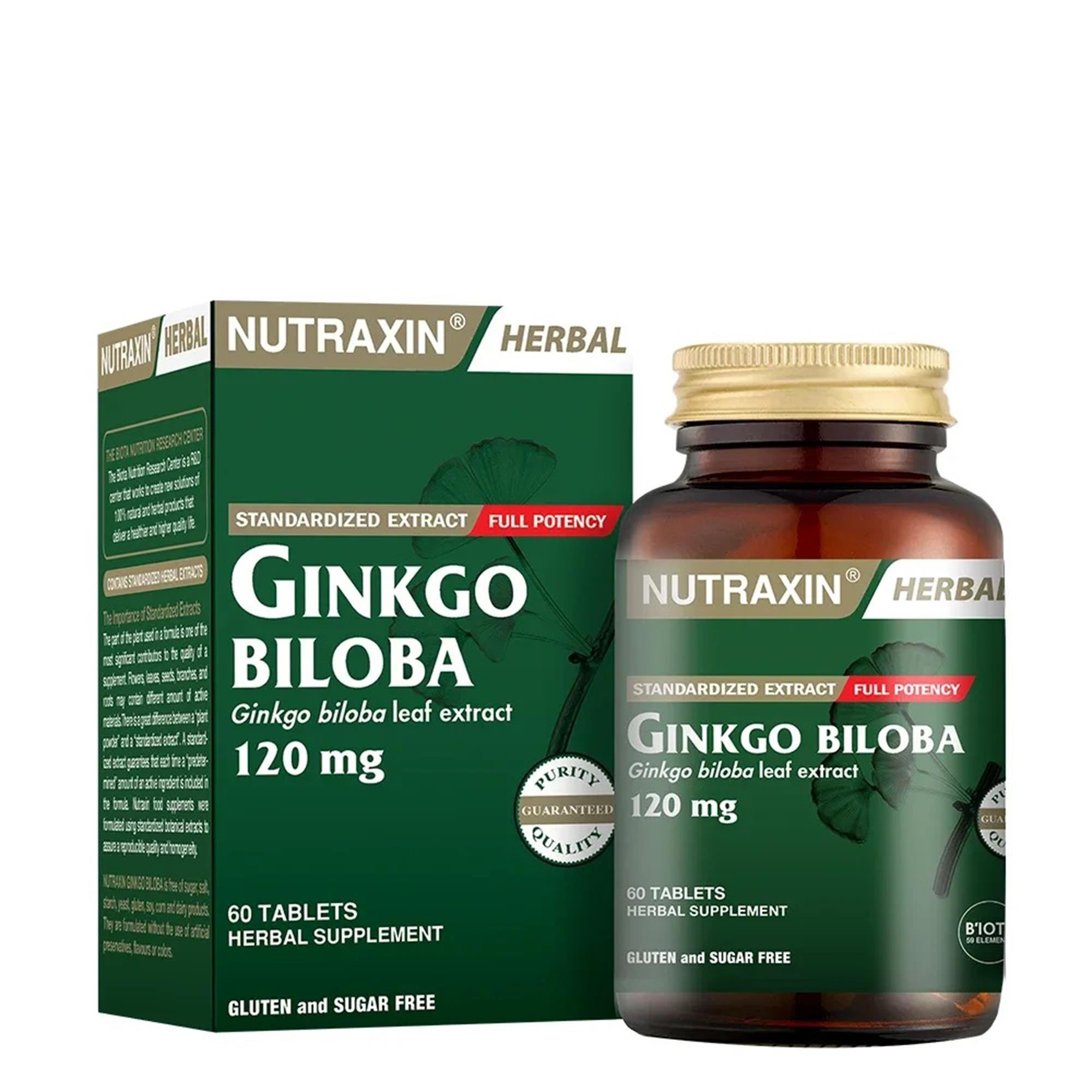 Nutraxin Ginkgo Biloba 60 Tablet