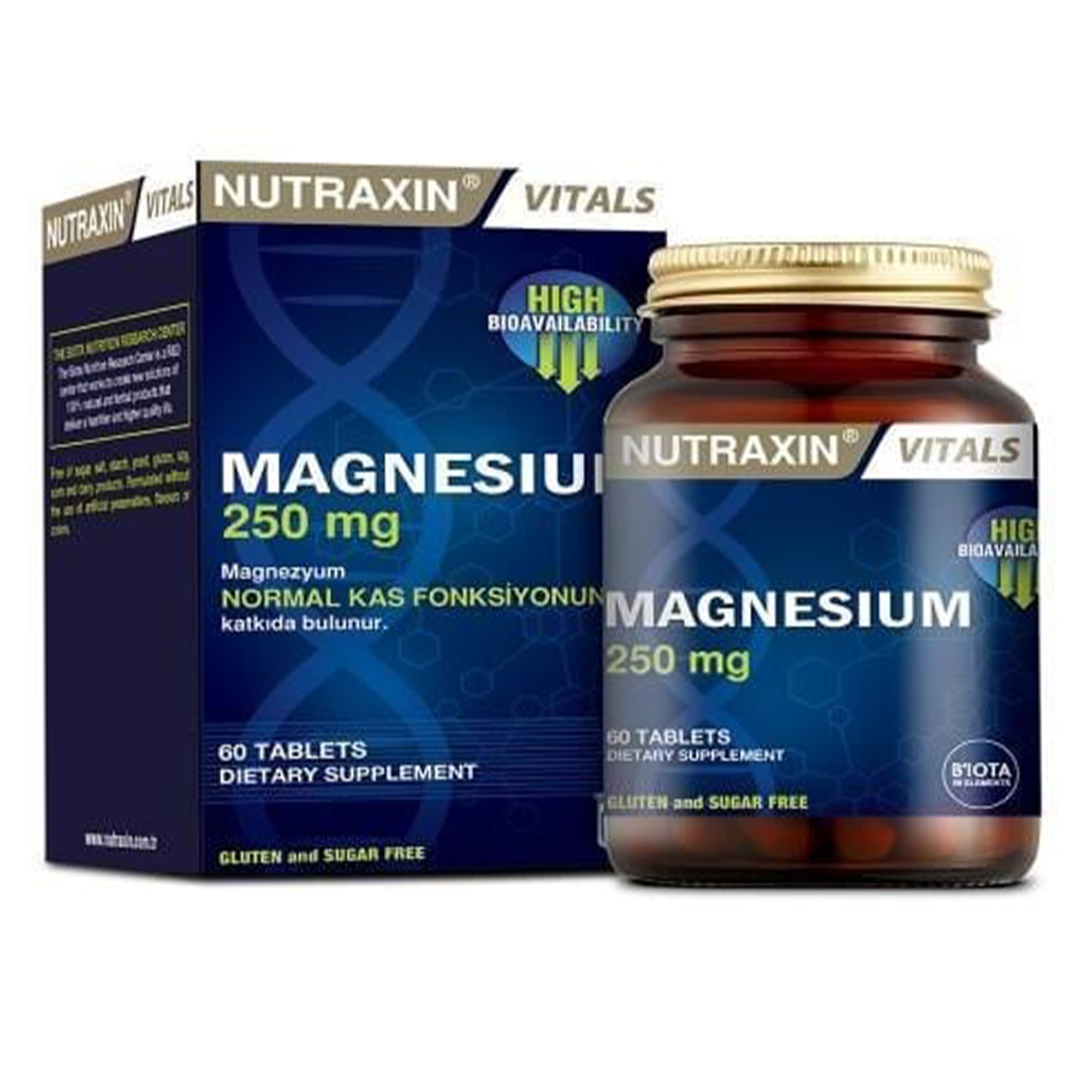 Nutraxin Magnesium 250 mg 60 Tablet