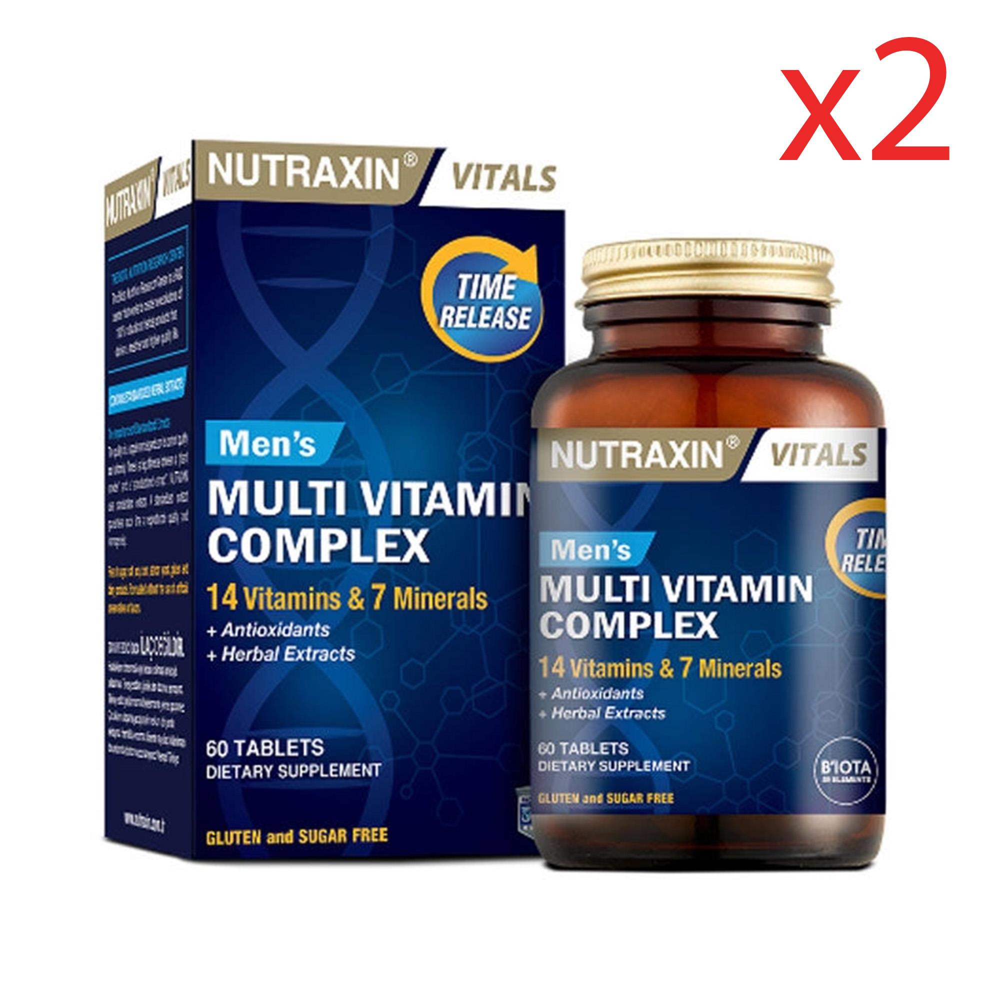 Nutraxin Men's Multi Vitamin Complex 60 Tablet 2 Adet