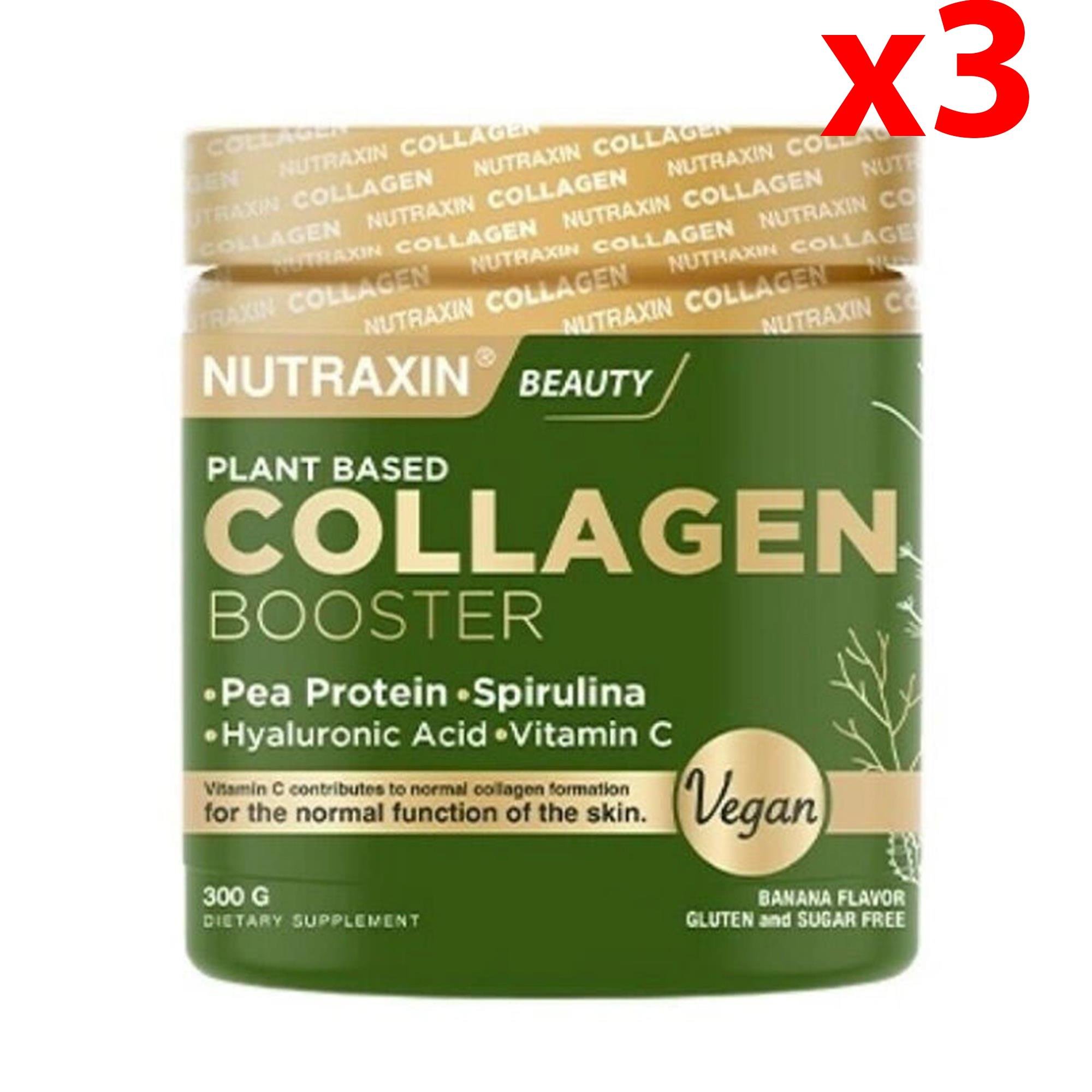 Nutraxin Vegan Collagen Booster Bezelye Proteini İçeren Takviye Edici Gıda 300 g 3 Adet