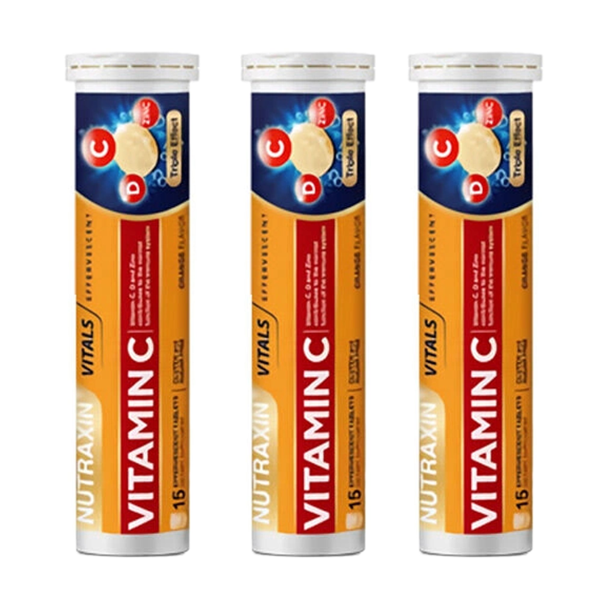 Nutraxin Vitamin C-D-Zinc 15 Efervesan Tablet 3 Adet