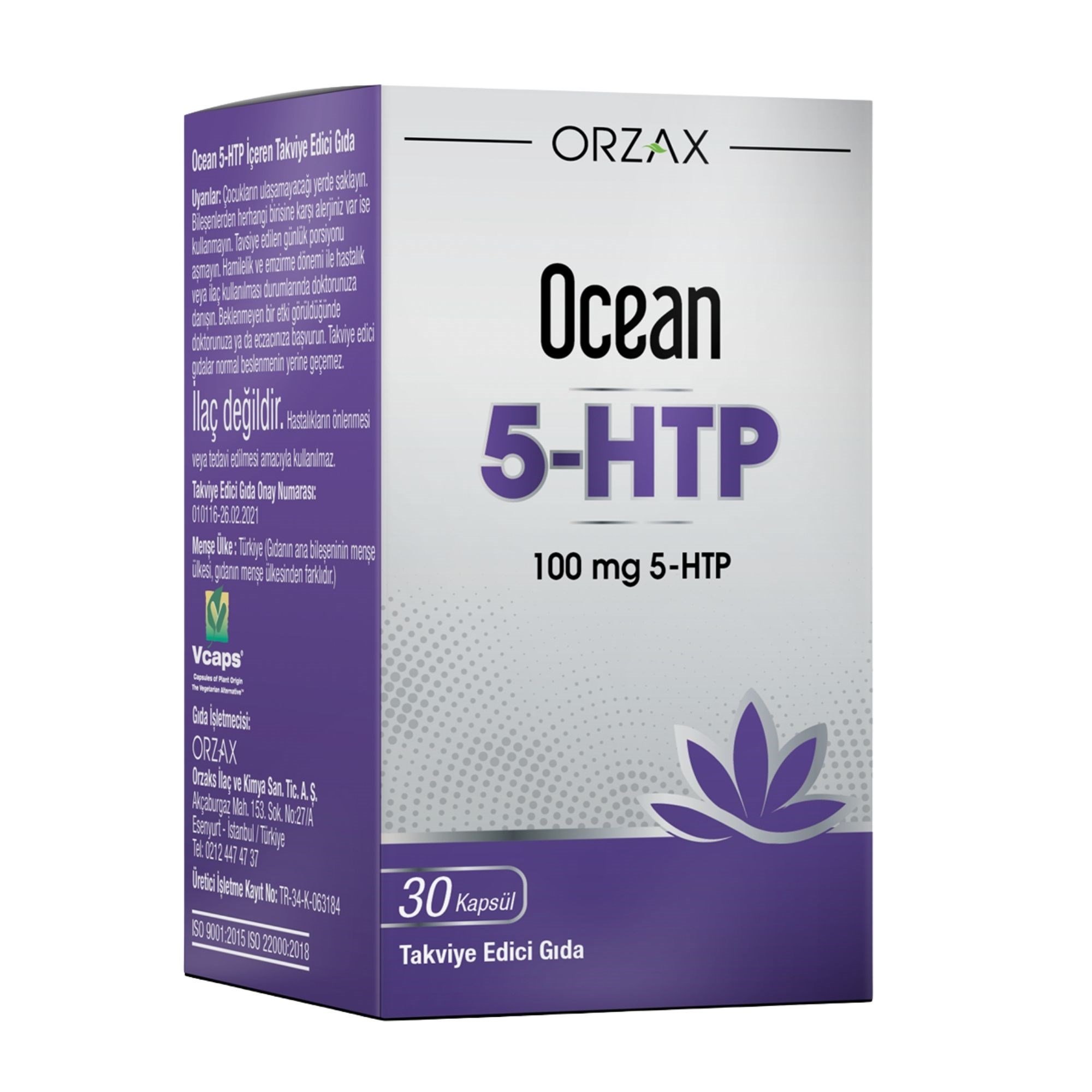 Ocean 5-Htp 100 mg 30 Kapsül