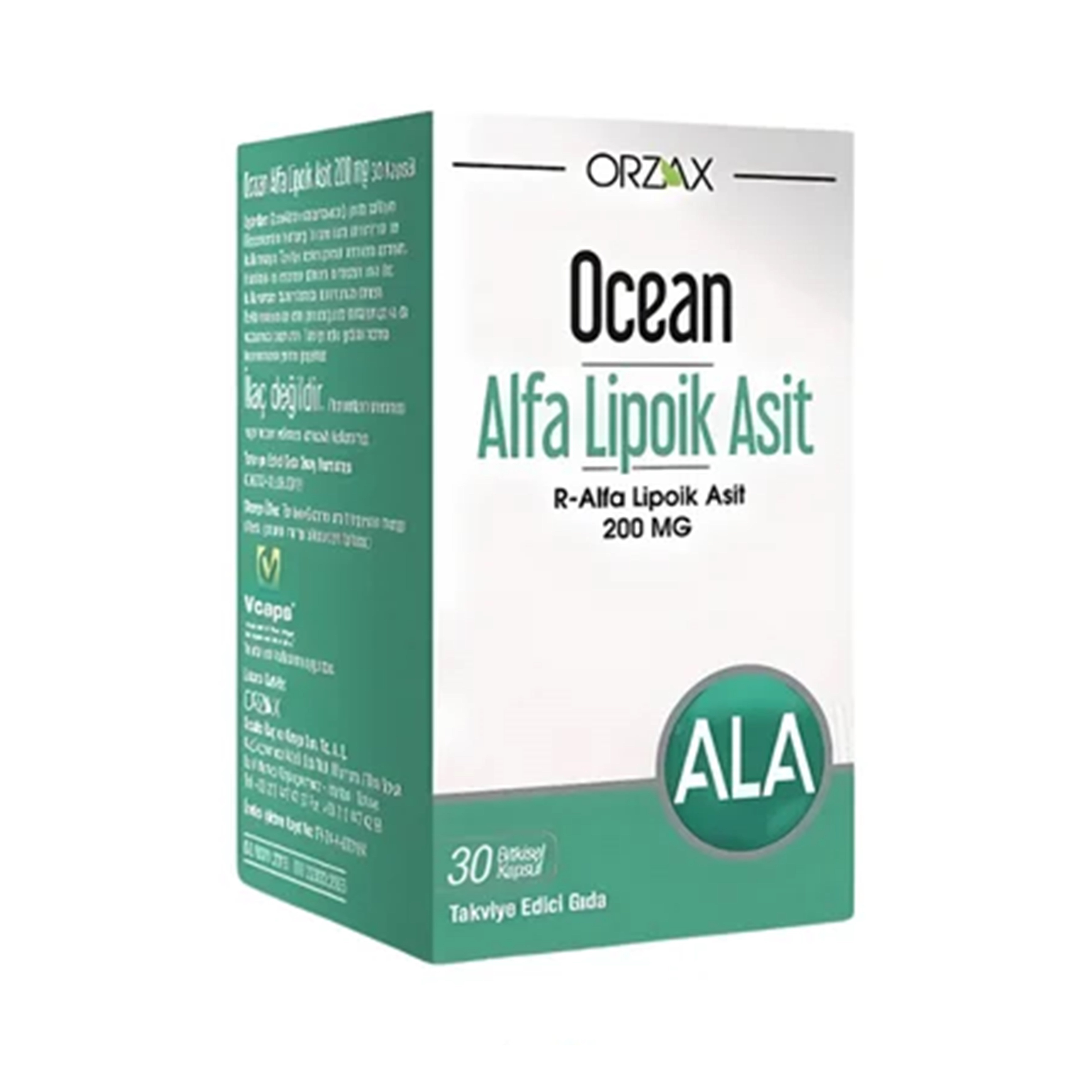 Ocean Alfa Lipoik Asit 200 mg 30 Kapsül