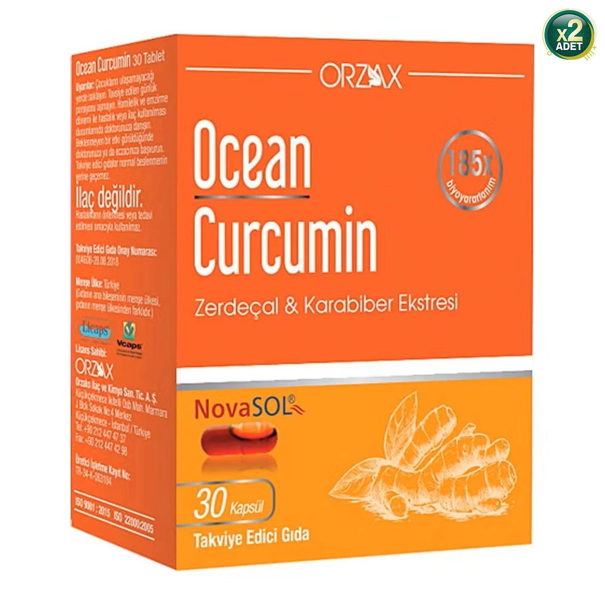 Ocean Curcumin 30 Kapsül 2 Adet