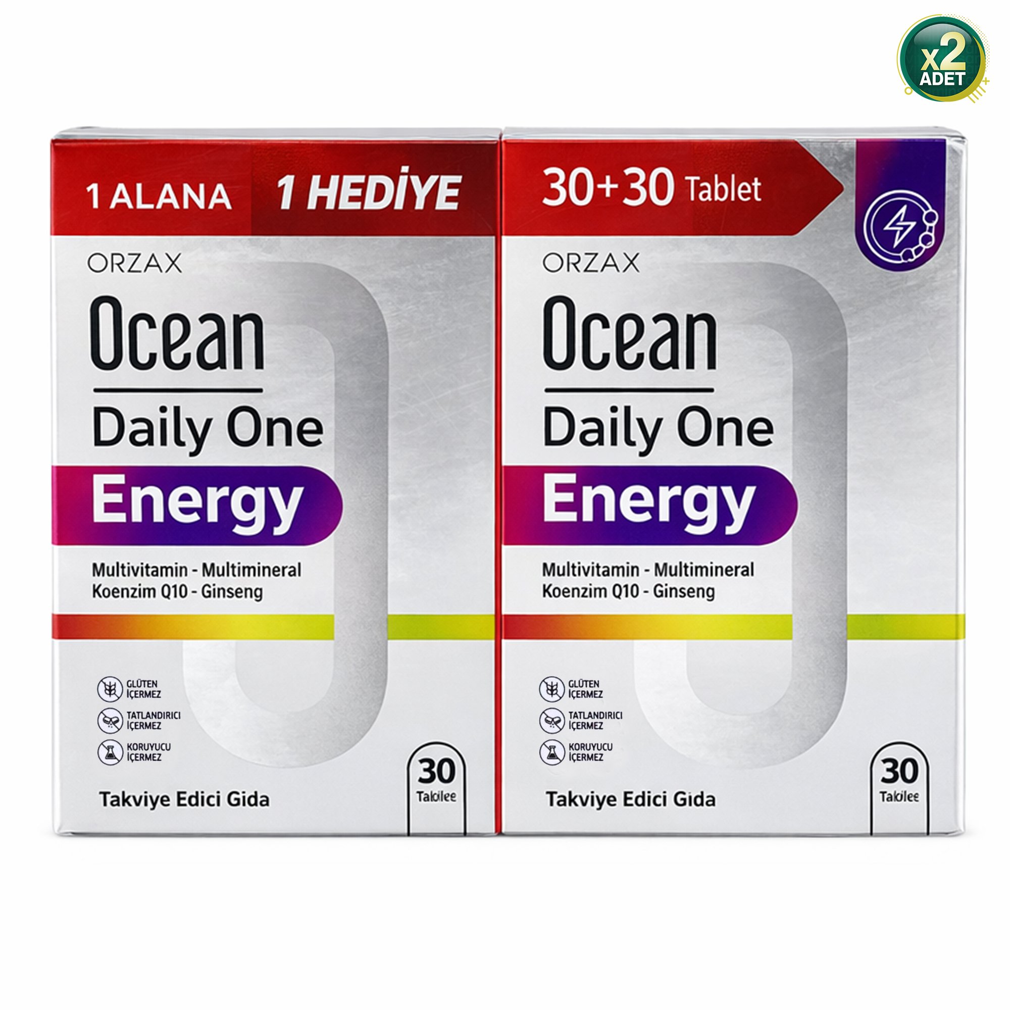Ocean Daily One Energy 30 Tablet 4'lü