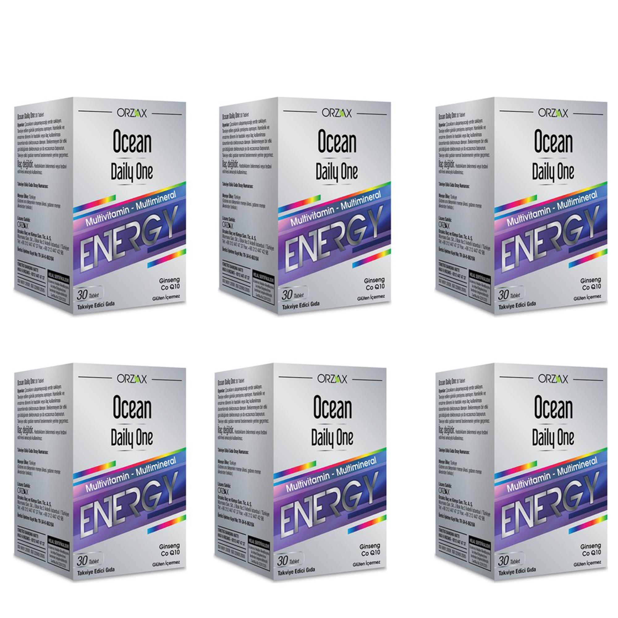 Ocean Daily One Energy 30 Tablet 6'lı