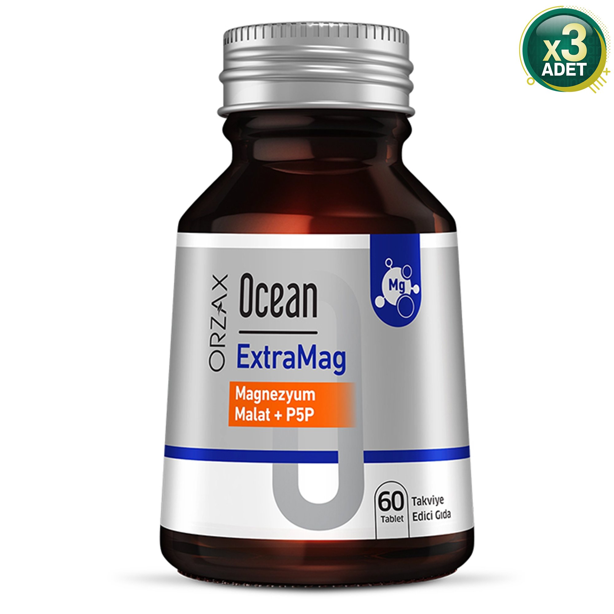 Ocean Extramag Magnezyum Malat 60 Tablet 3 Adet