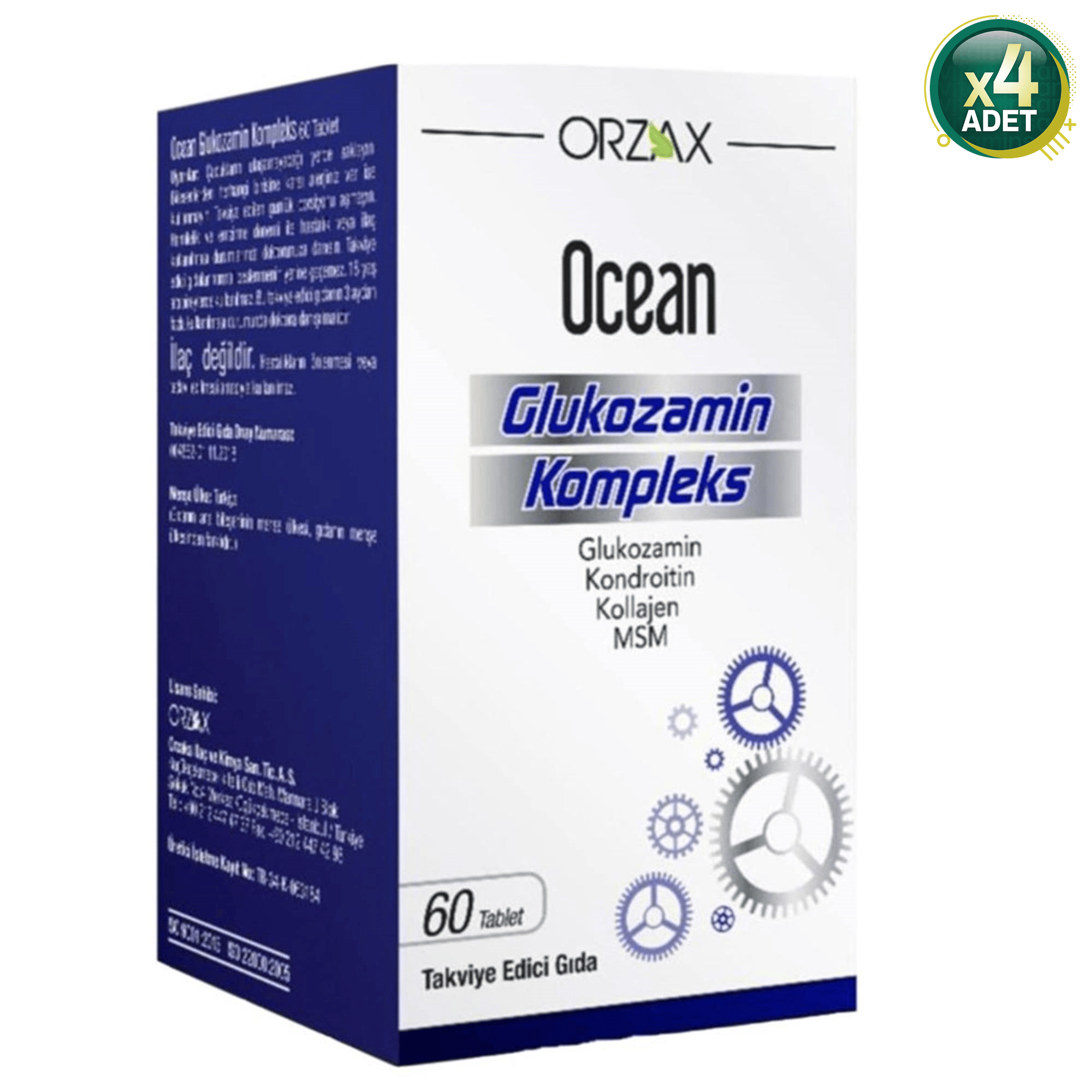 Ocean Glukozamin Kompleks 60 Tablet 4'lü