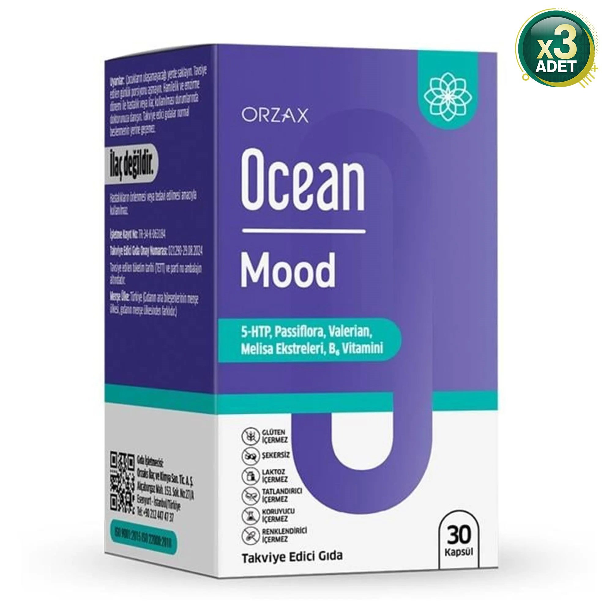 Ocean Ocean Mood Multivitamin 30 Kapsül - 3 Adet (90 Kapsül)