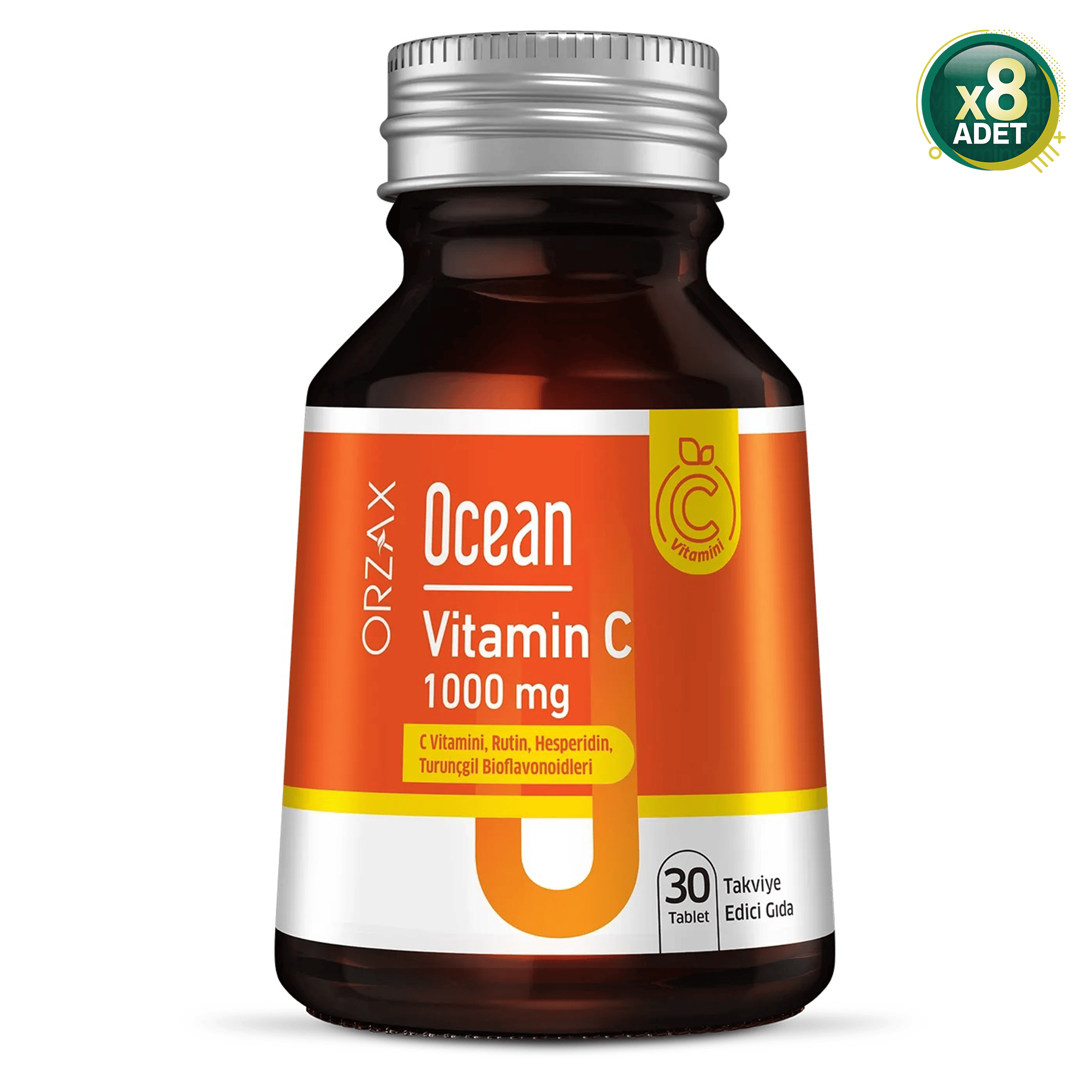 Ocean Vitamin C 1000 Mg 30 Tablet 8 Adet