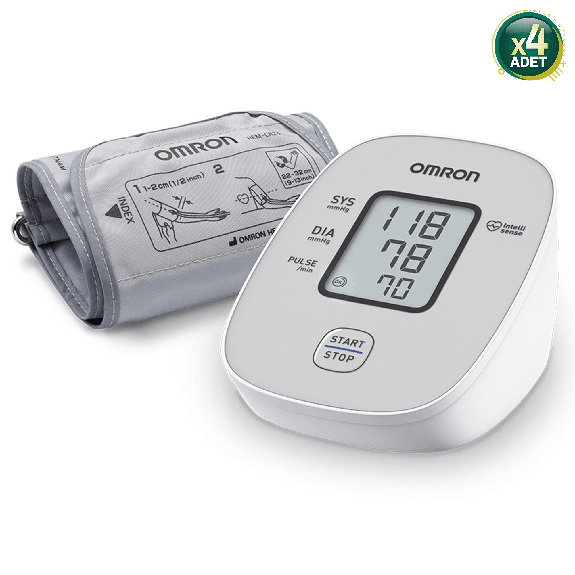 Omron M2 Basic Koldan Tansiyon Ölçer (4 Adet)