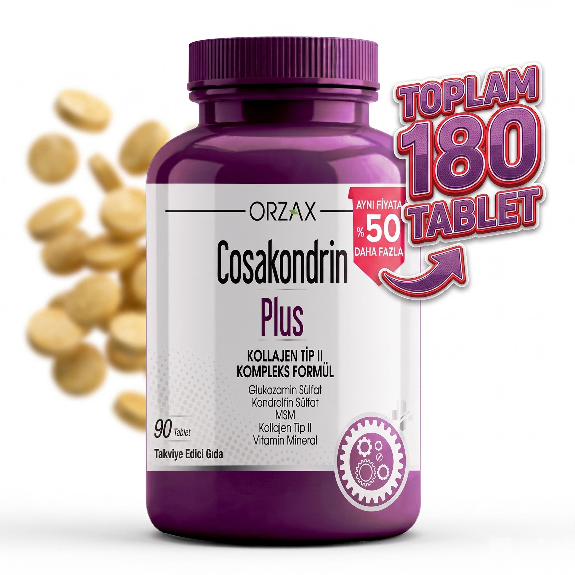 Orzax Cosakondrin Plus 60 Tablet 3'lü
