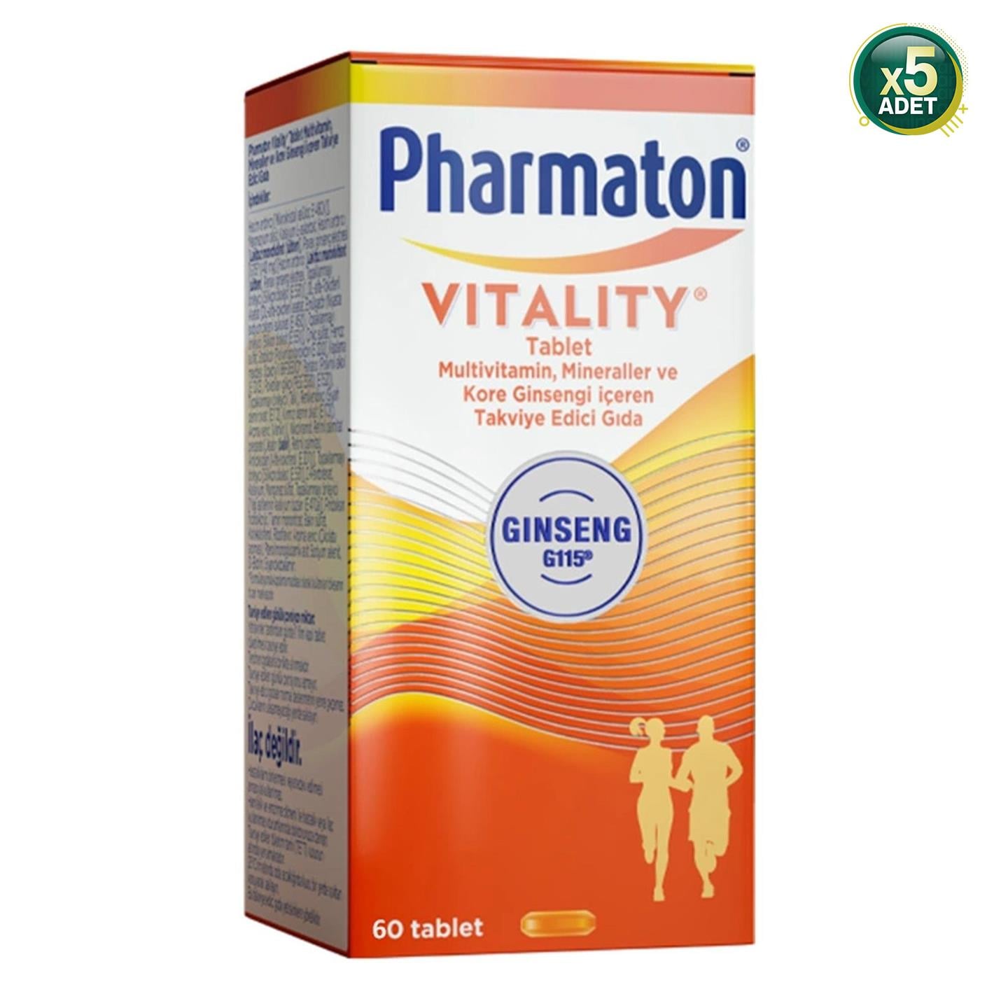 Pharmaton Vitality 60 Tablet 5'li