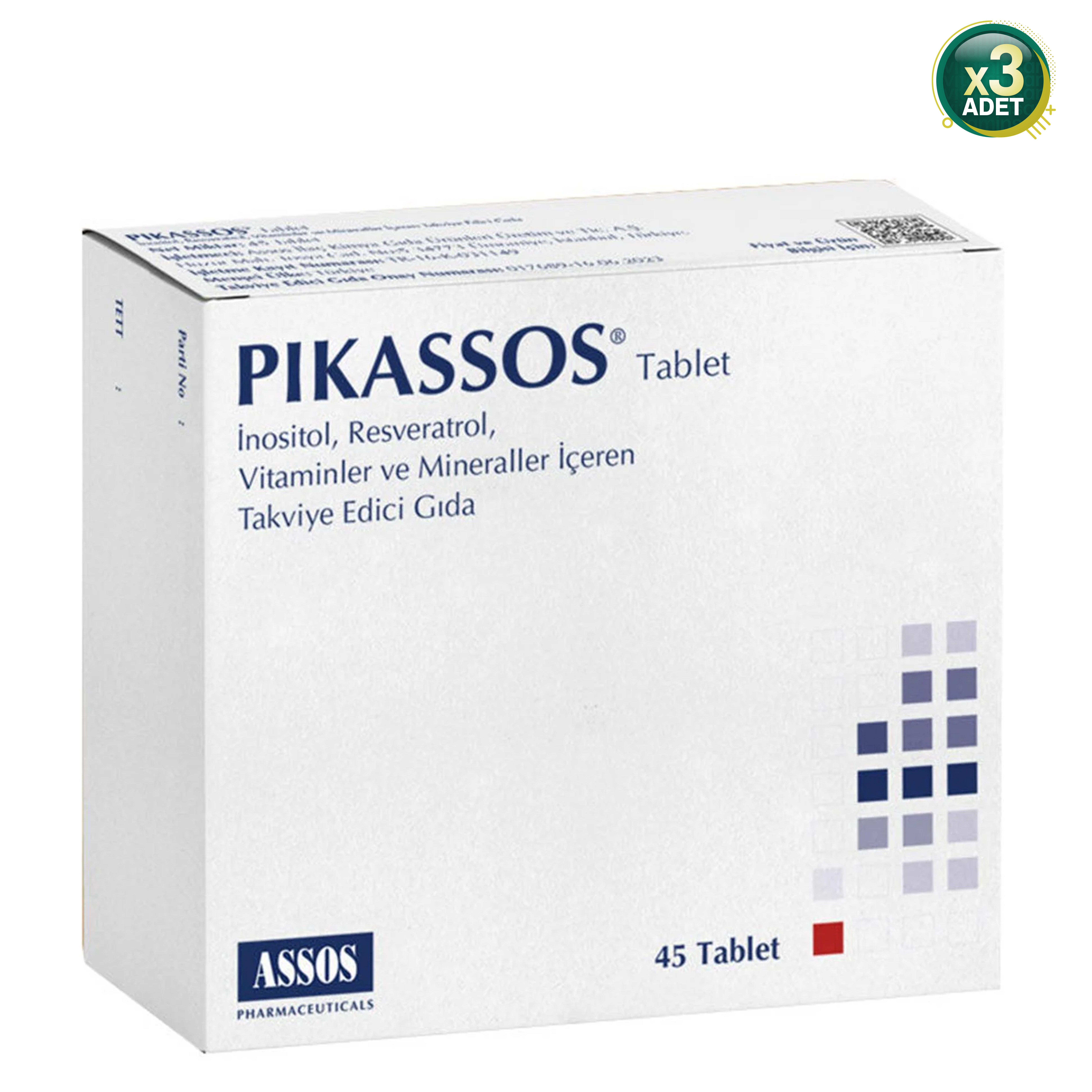Pikassos 45 Tablet 3 Adet