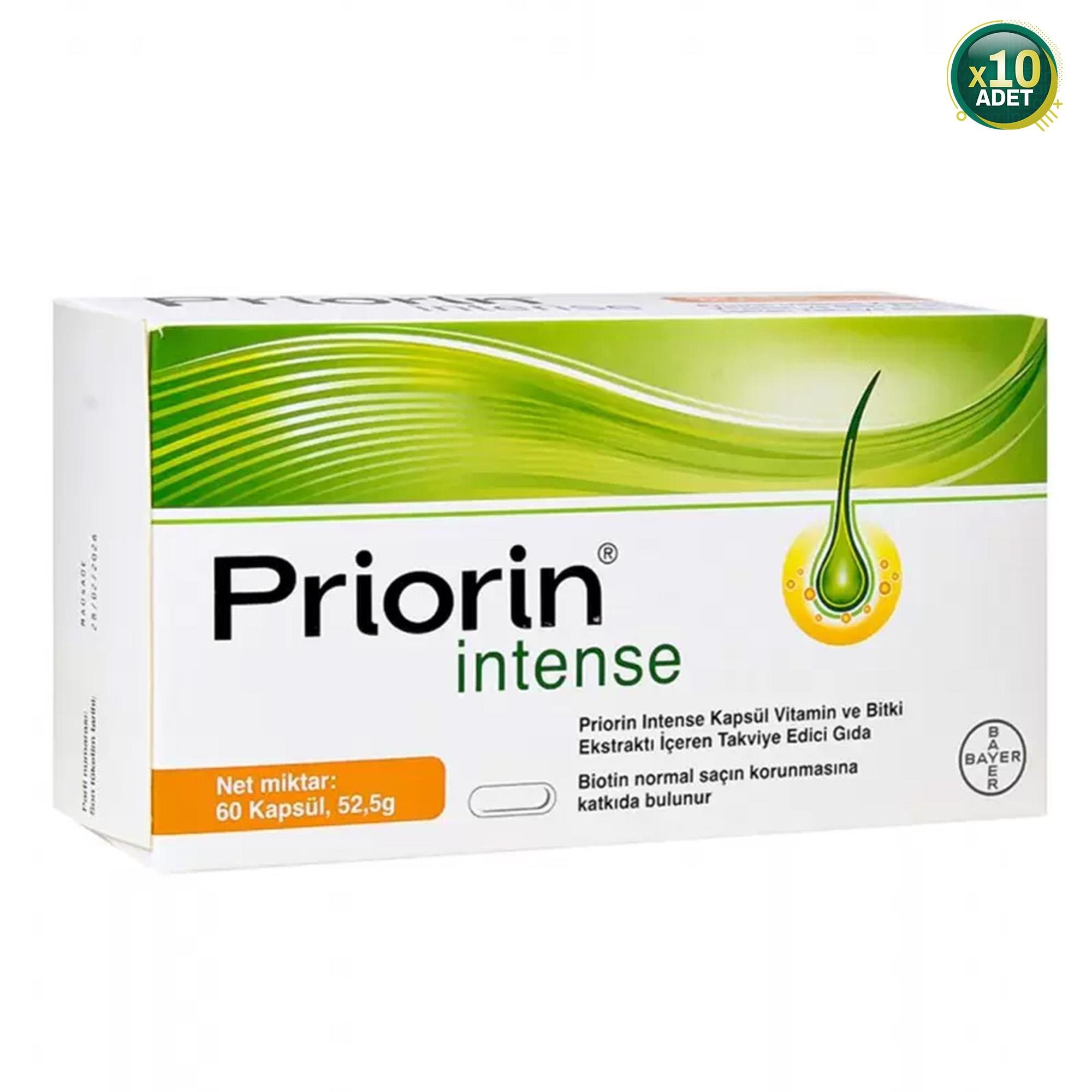 Priorin Intense 60 Saç Dökülmesini Önleyici Kapsül 10 Adet