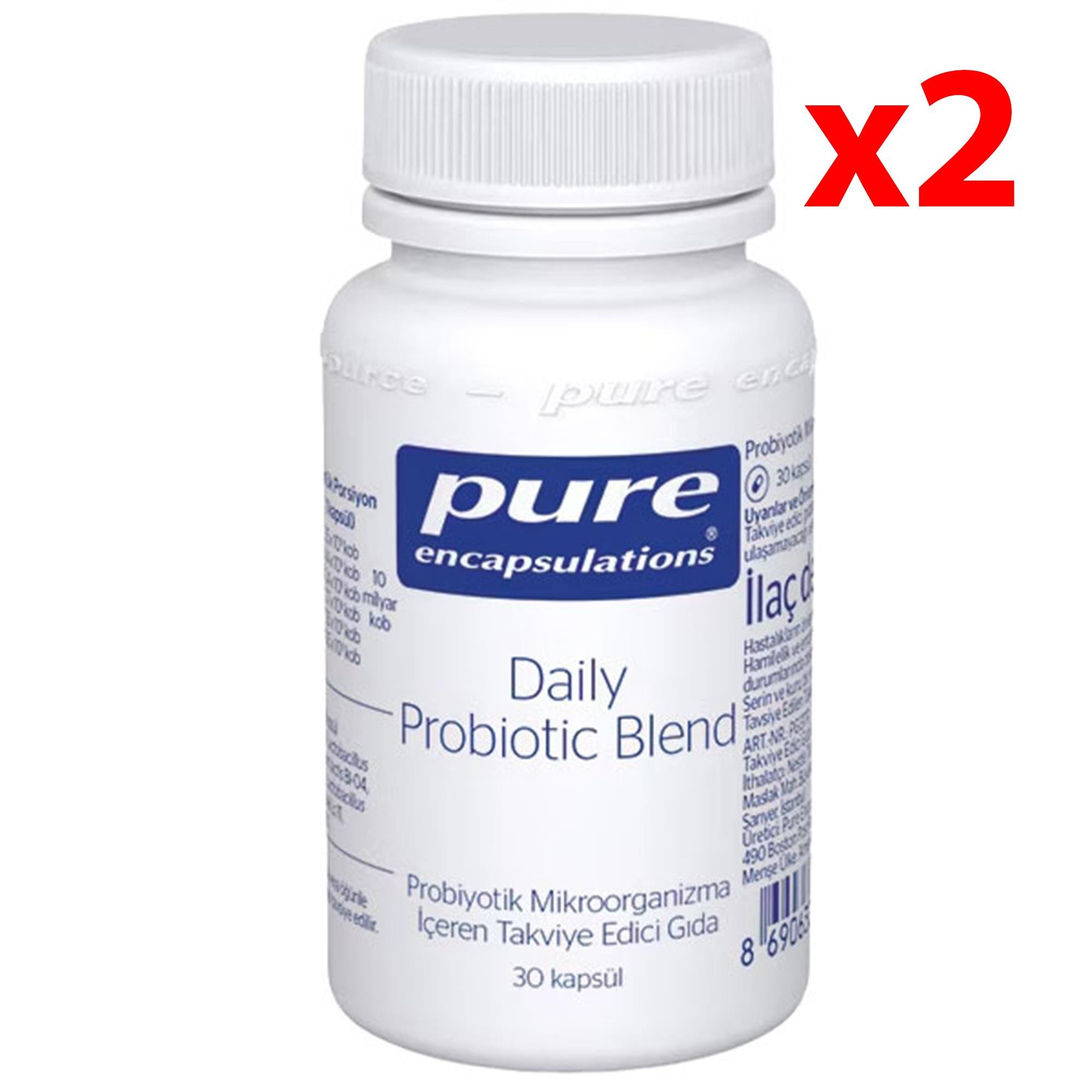 Pure Encapsulations Daily Probiotic 30 Kapsül 2 Adet