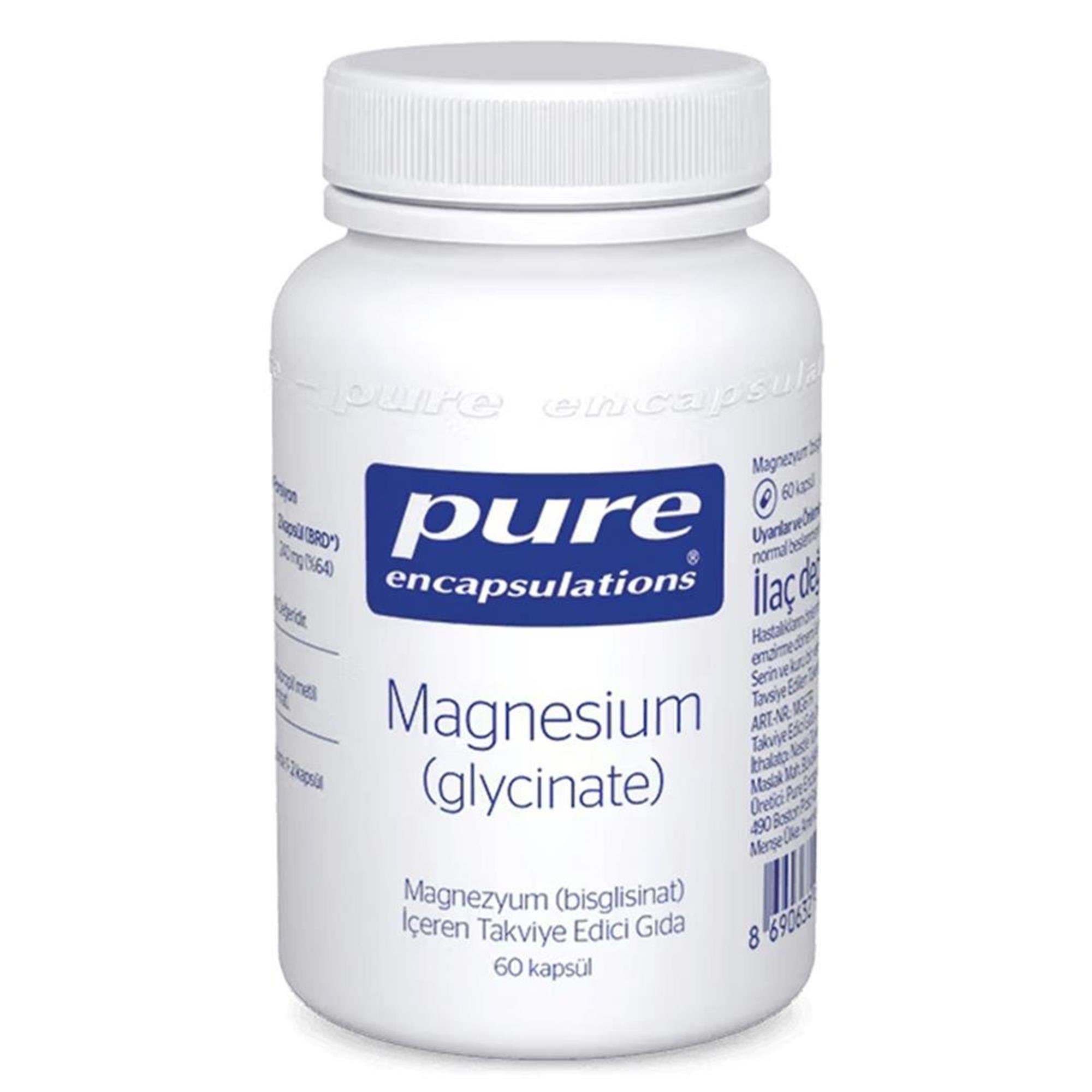 Pure Encapsulations Magnesium (glycinate) 60 Kapsül