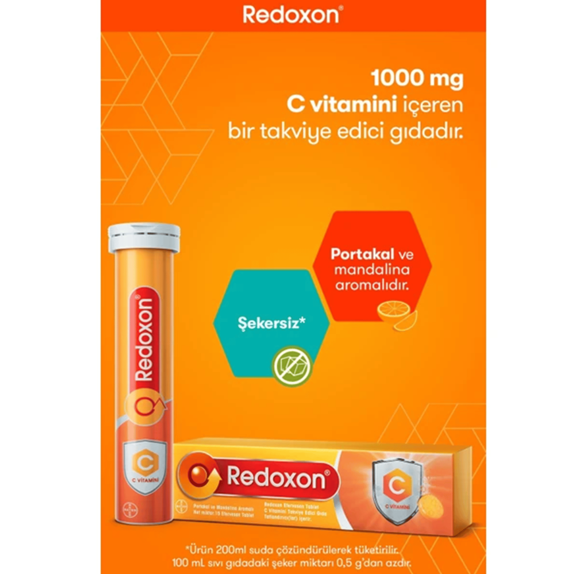 Redoxon Vitamin C 1000 mg Efervesan 15 Tablet