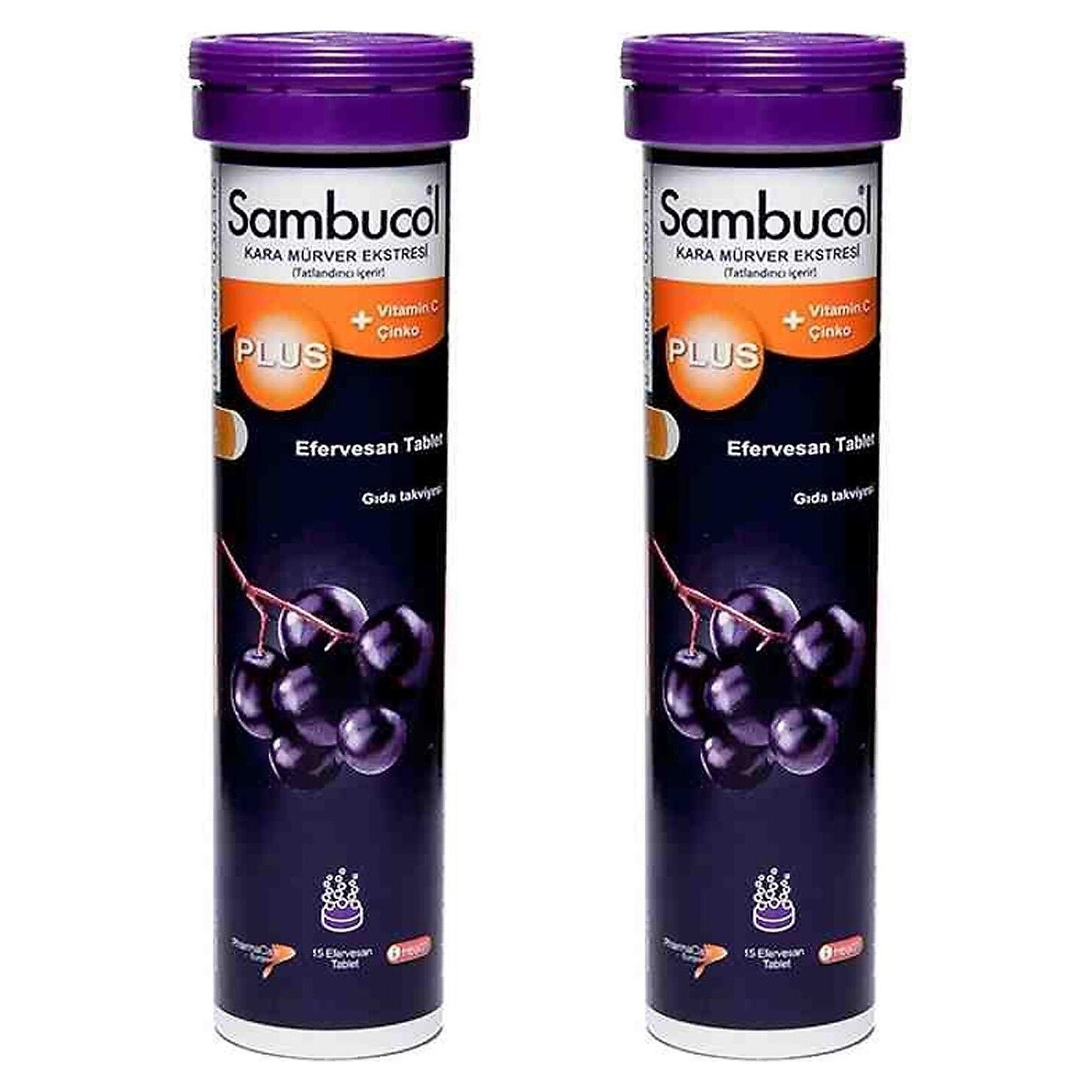 Sambucol Plus Efervesan 15 Tablet 2 Adet