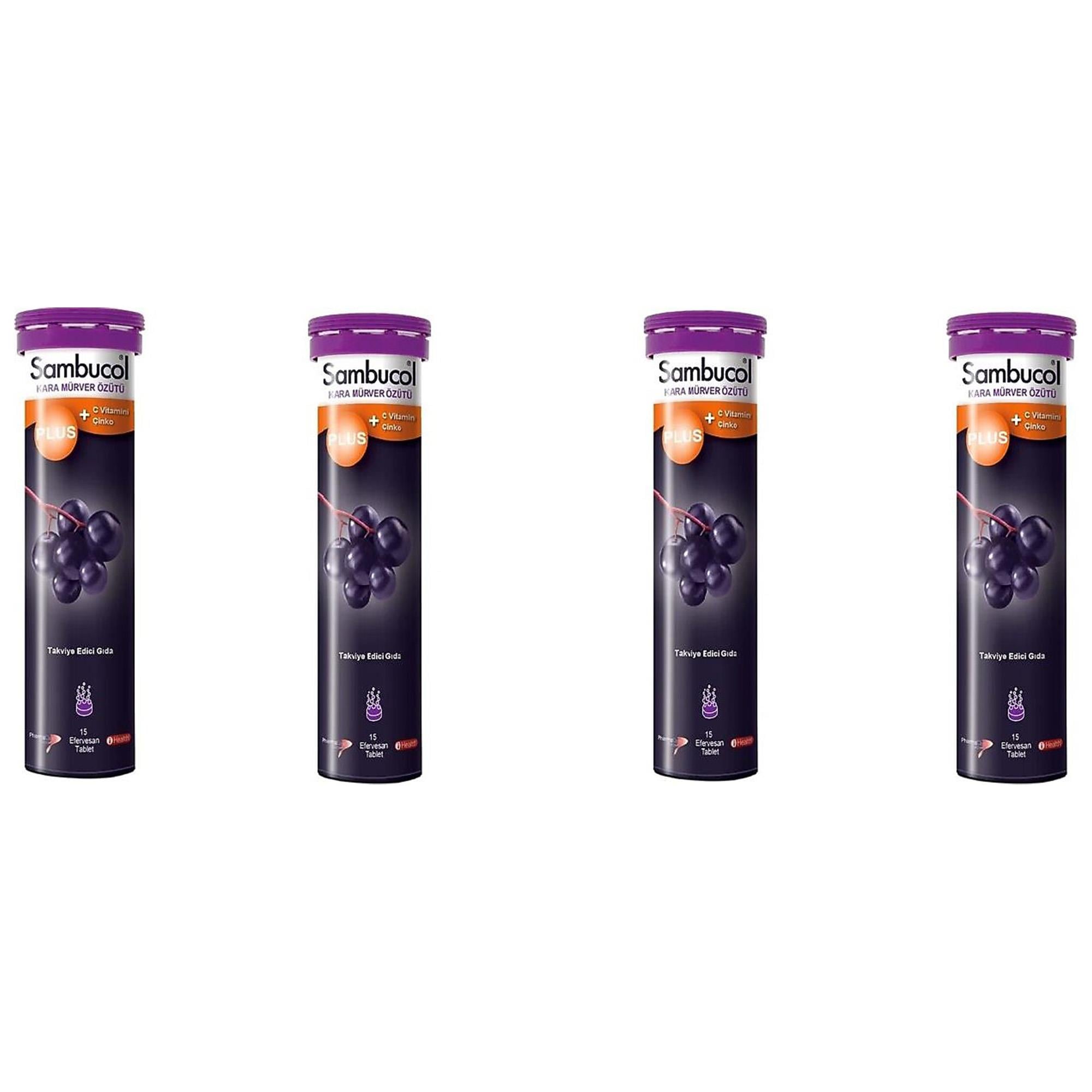 Sambucol Plus Efervesan 15 Tablet 4 Adet