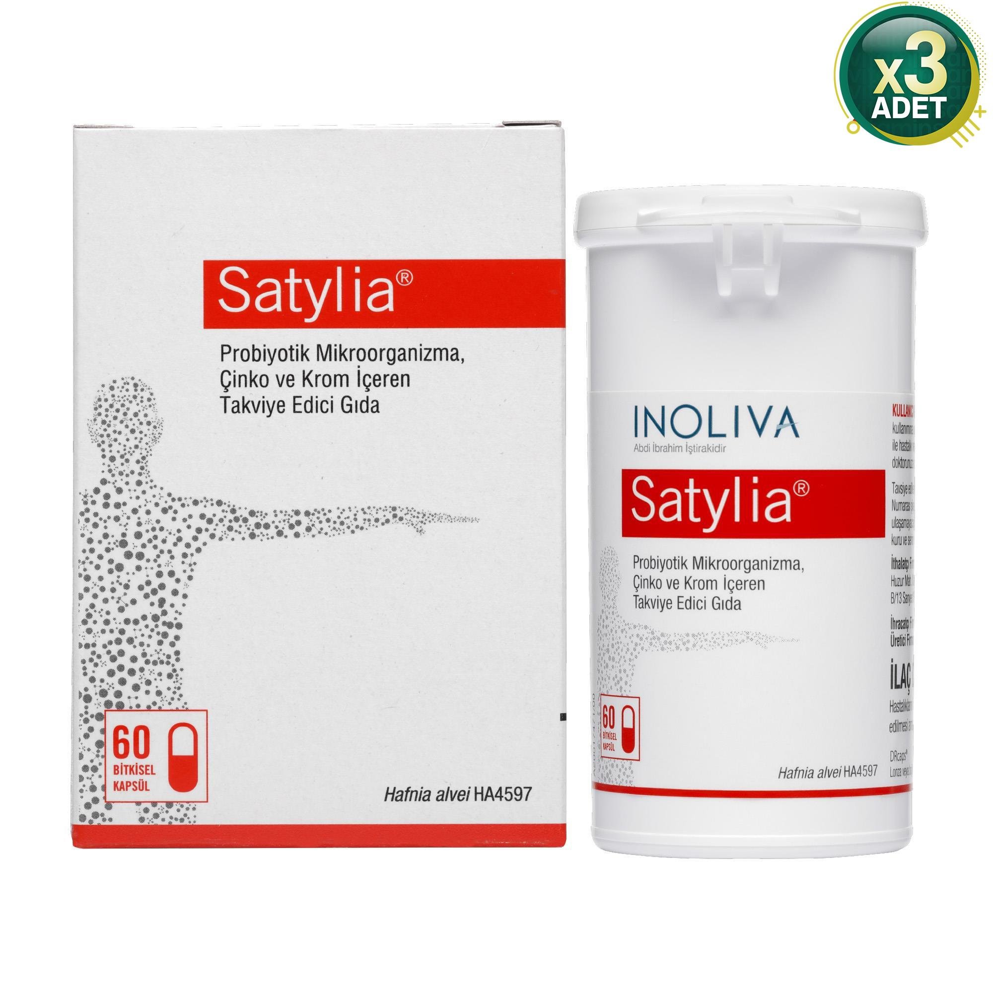 Satylia Pro-Postbiyotik 60 Kapsül 3 Adet