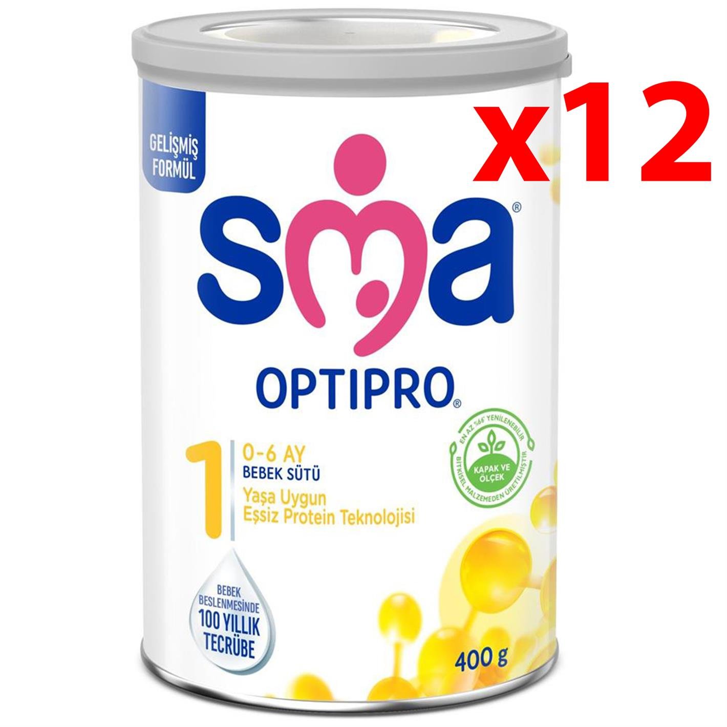 Sma Optıpro Probiyotik 1 Numara Bebek Sütü 400 gr 12 Adet
