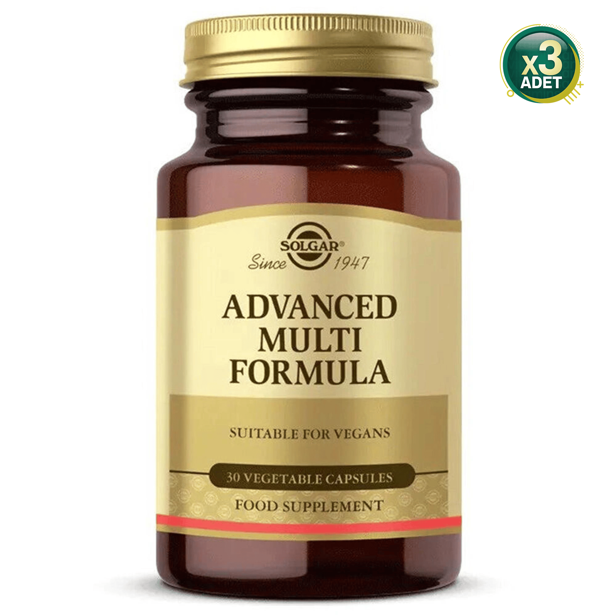 Solgar Advanced Multi Formula 30 Kapsül 3 Adet