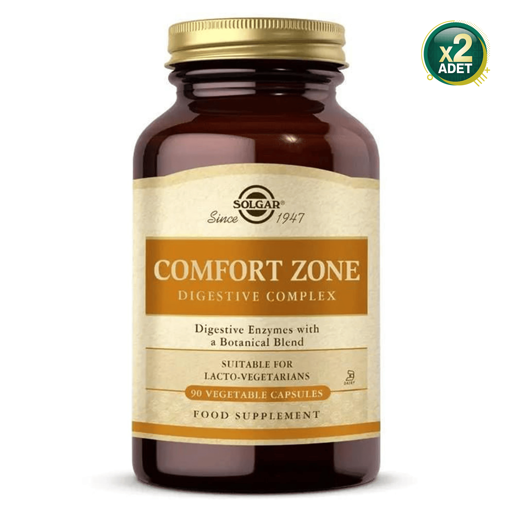 Solgar Comfort Zone Digestive Complex 90 Kapsül 2 Adet