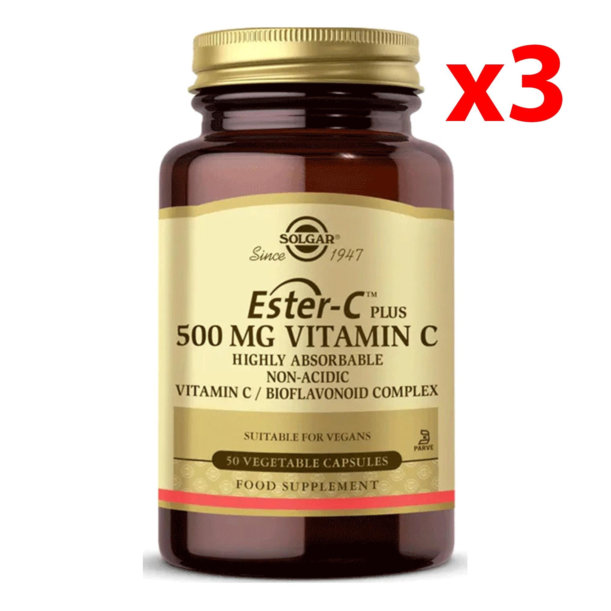 Solgar Ester-C Plus 500 mg 100 Kapsül 3 Adet