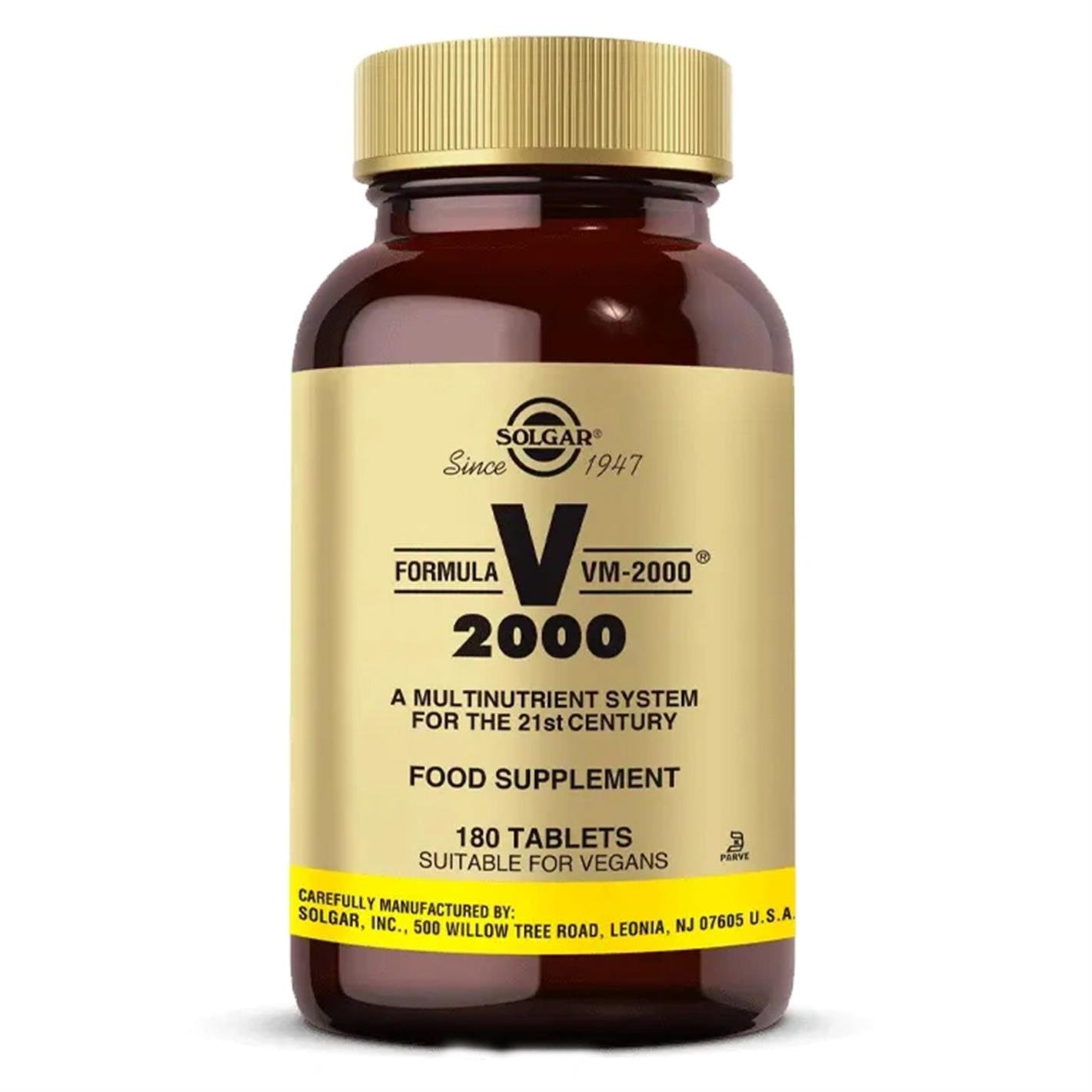 Solgar Formula VM-2000 Multivitamin ve Mineral 180 Tablet